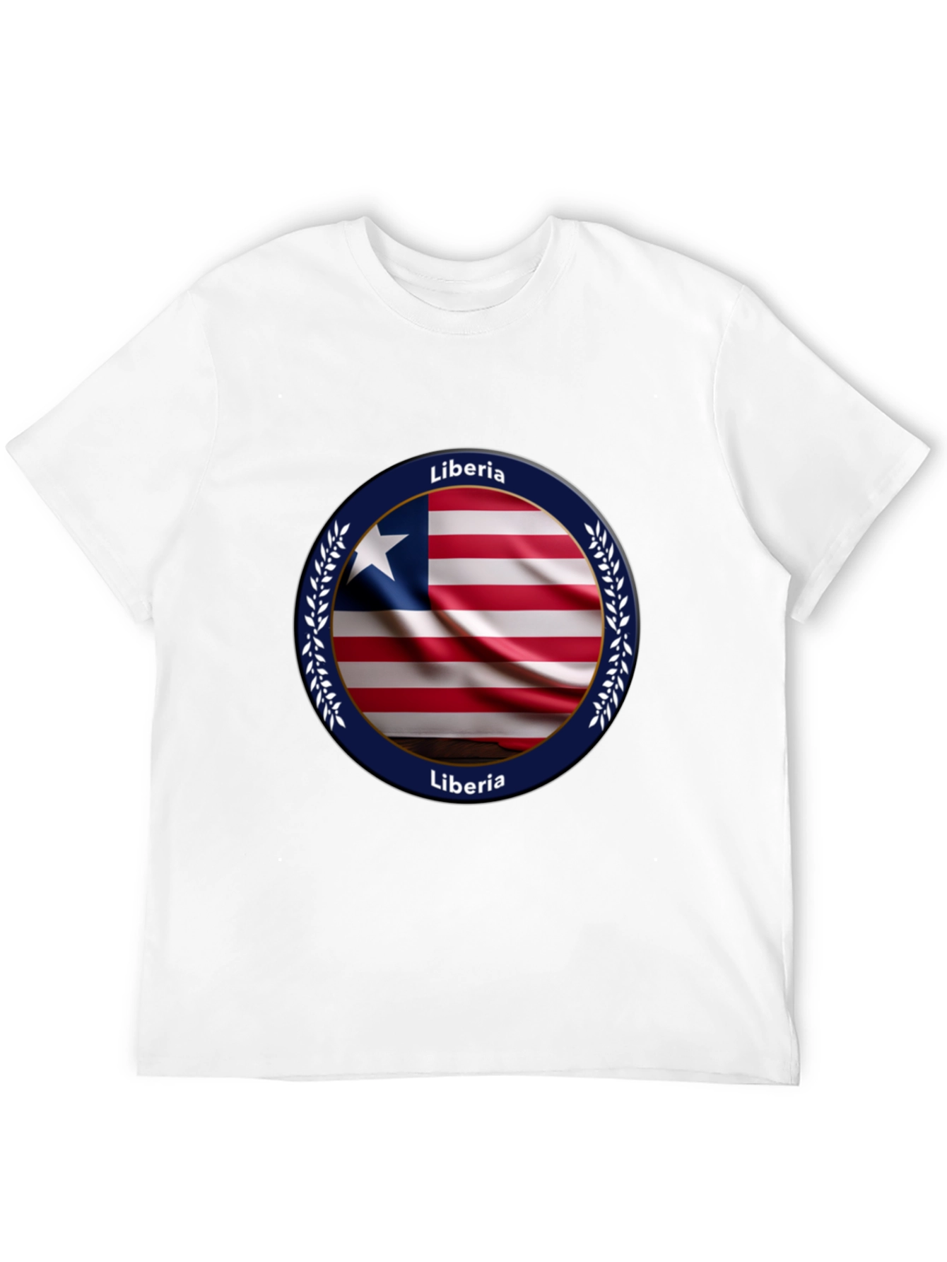 Black Liberia Flag T-Shirt view 12