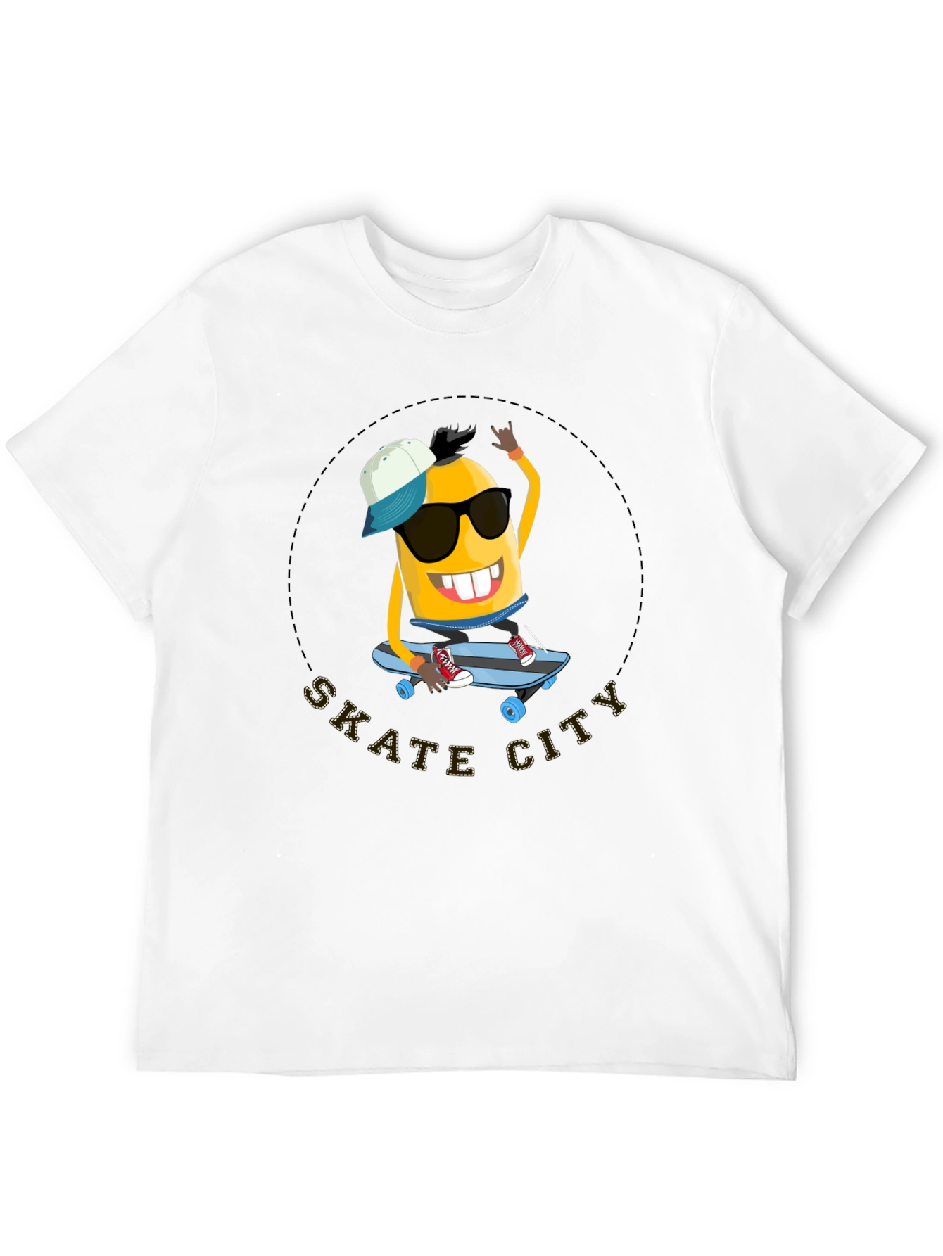 Black Skate City Minion T-Shirt - Cool Black Tee view 12
