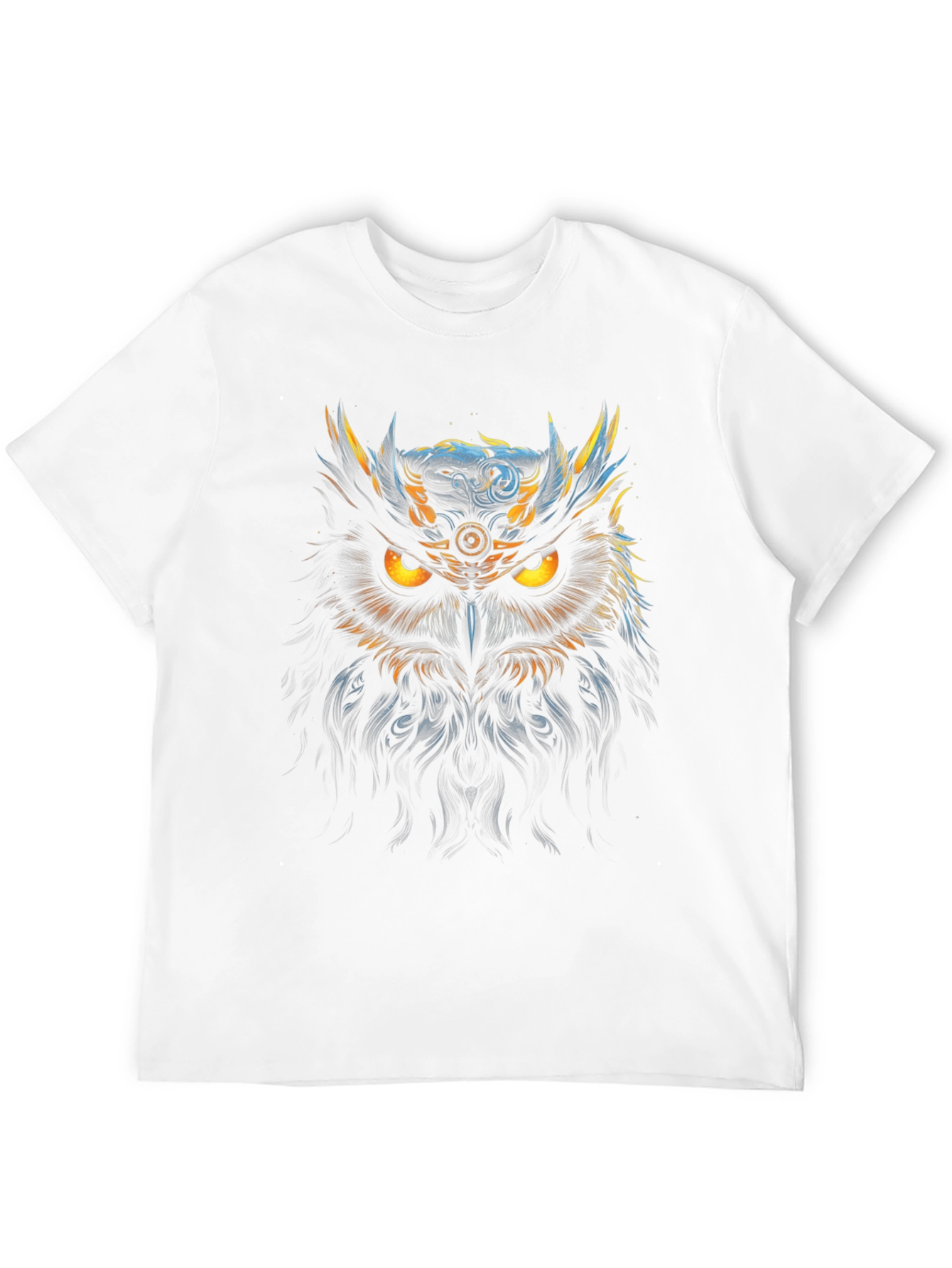 Black Mystic Owl Graphic Tee - Men's Black T-Shirt view 12