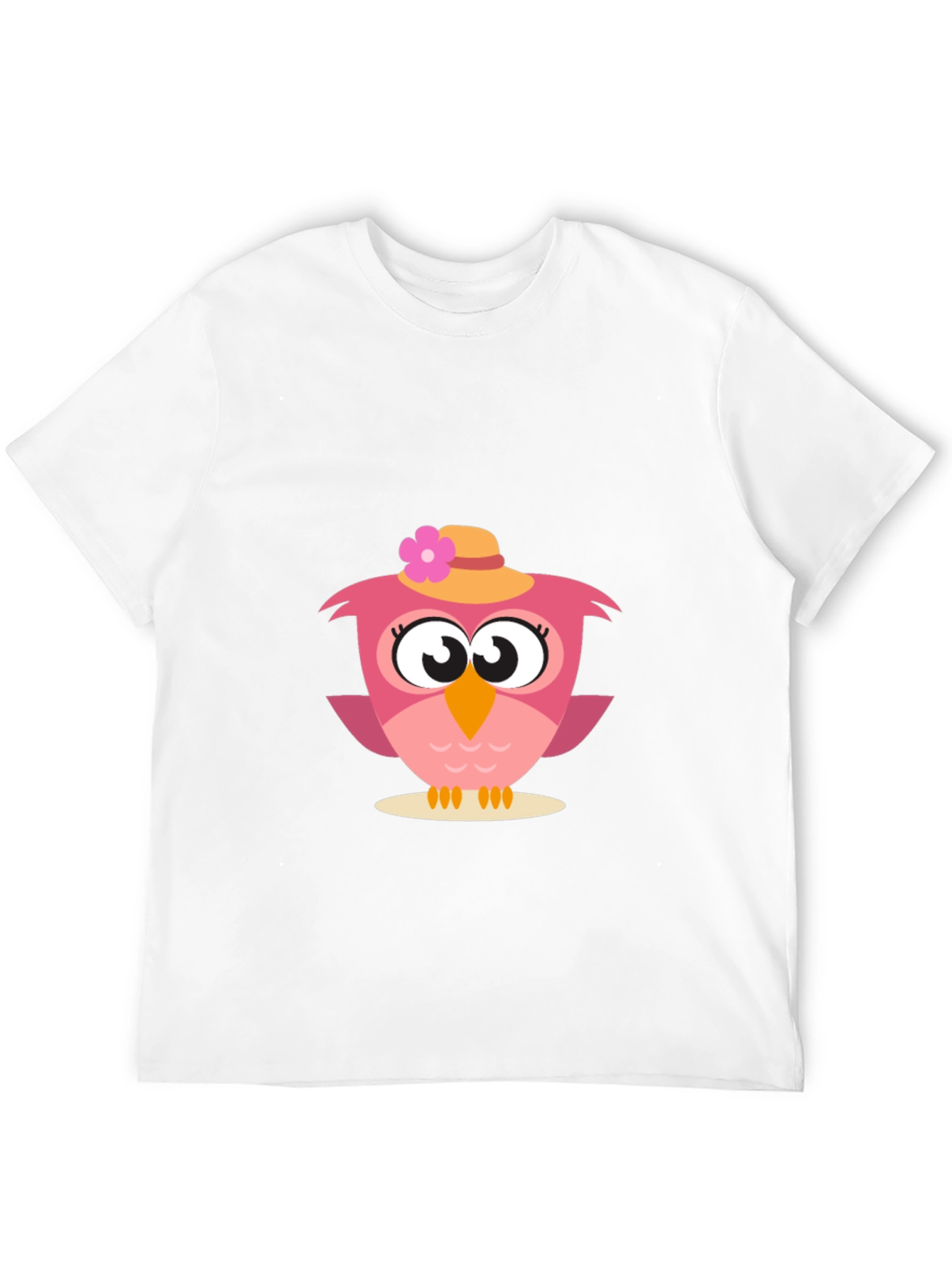 Black Cute Owl Graphic Tee - Whimsical Bird Design view 12