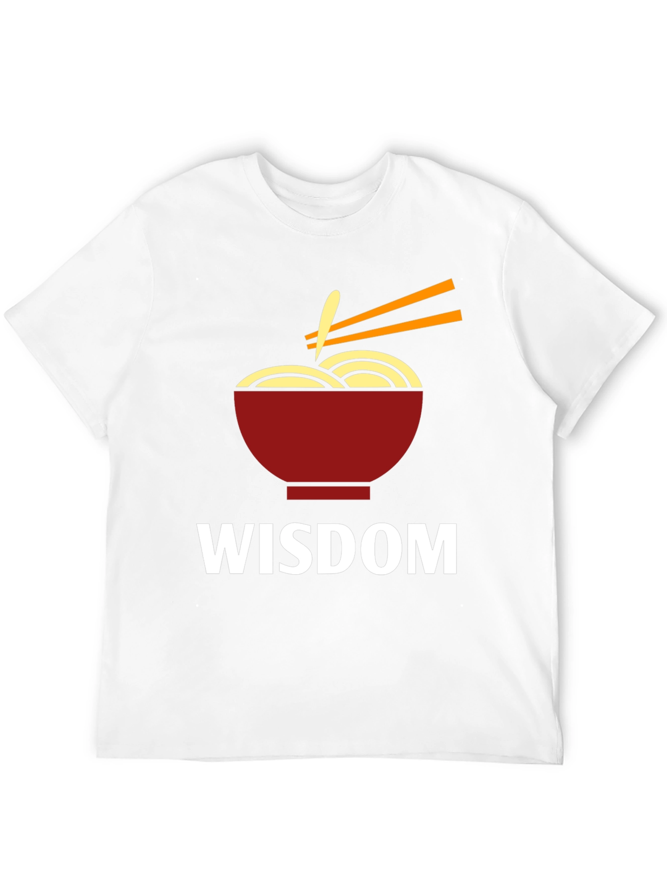 Black Wisdom Ramen Bowl Graphic T-Shirt view 12