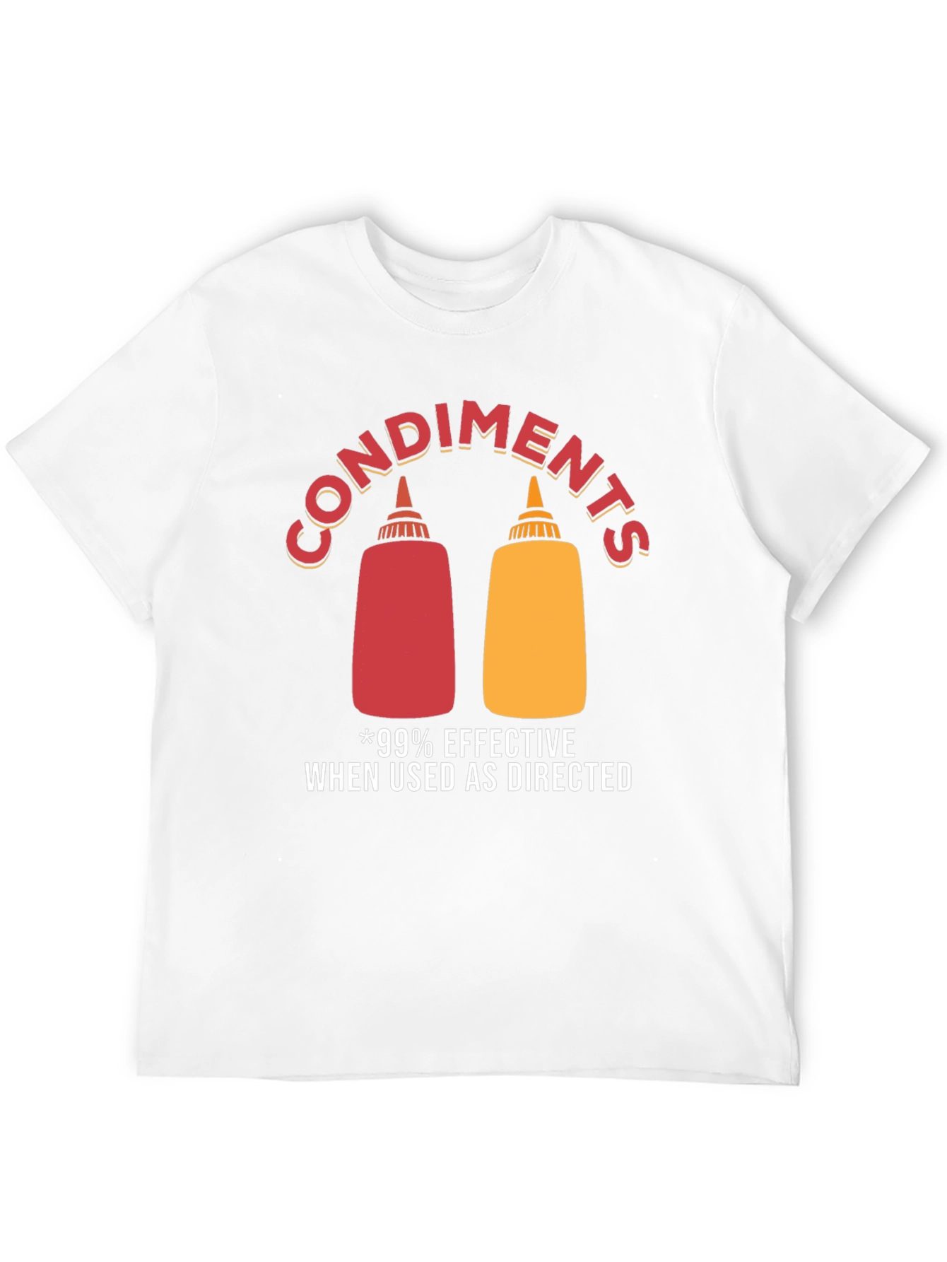 Black Condiments Humor Graphic T-Shirt view 12