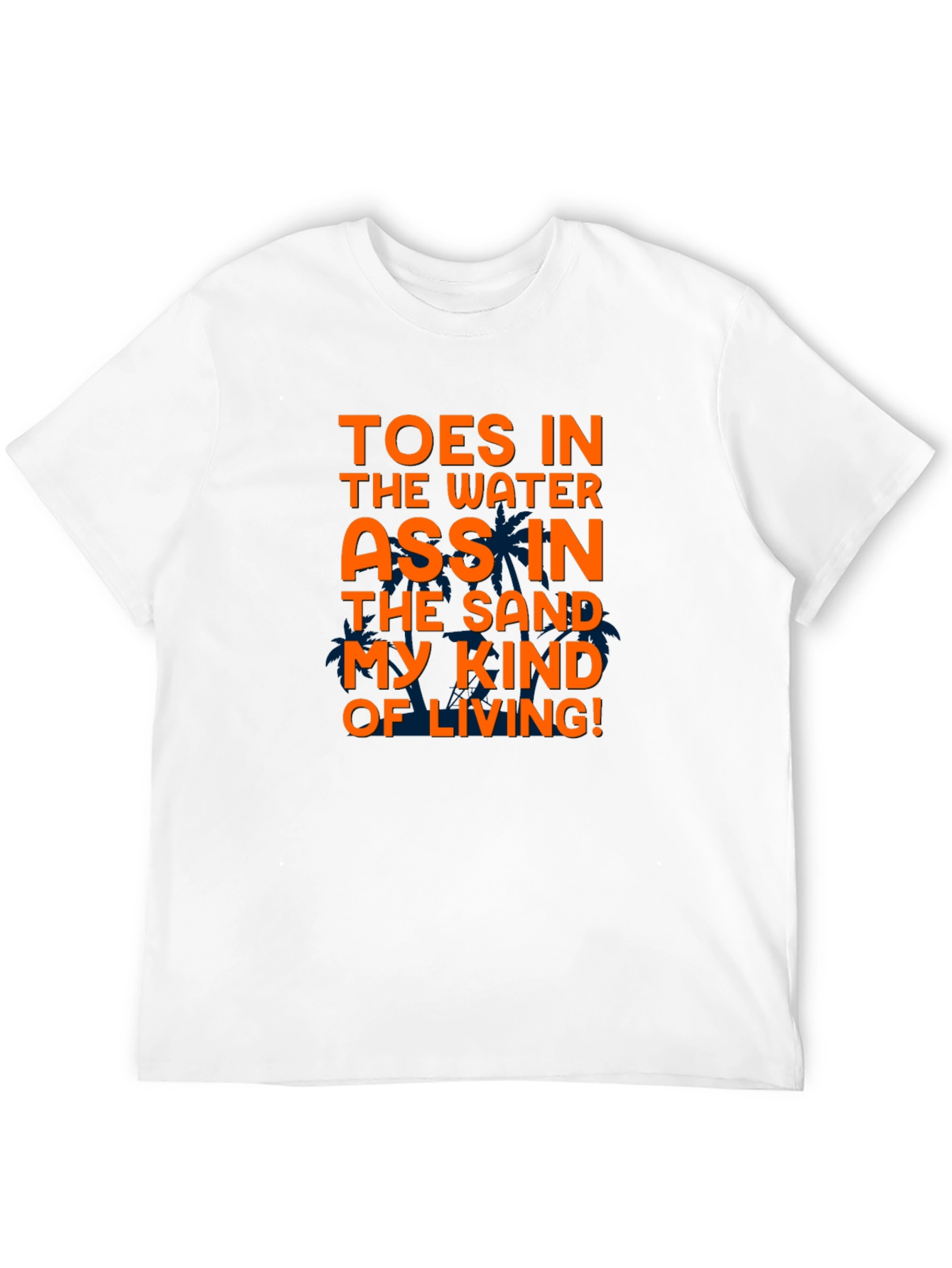 Black Toes in Water Graphic Tee - Black Crew Neck T-Shirt view 12