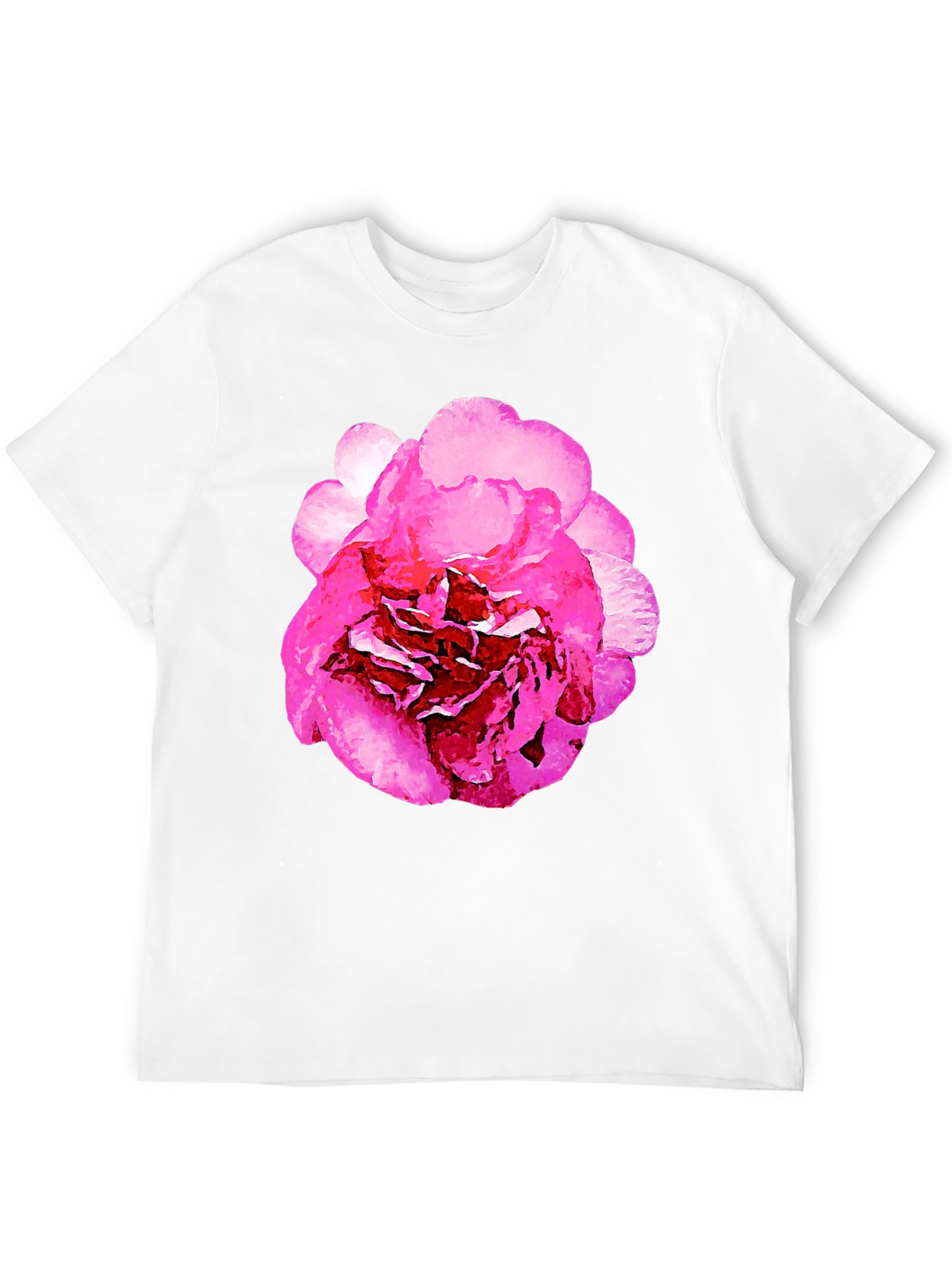 Black Floral Print Black T-Shirt view 12