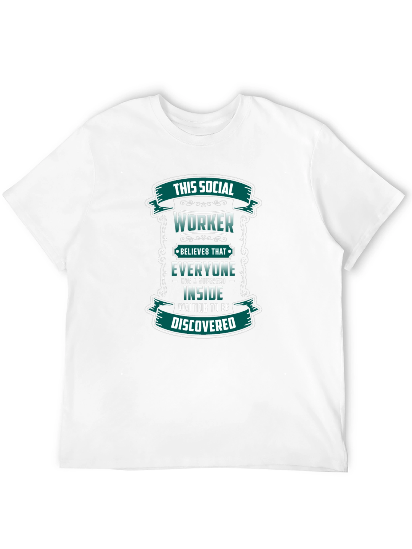 Black Social Worker Superhero T-Shirt view 12