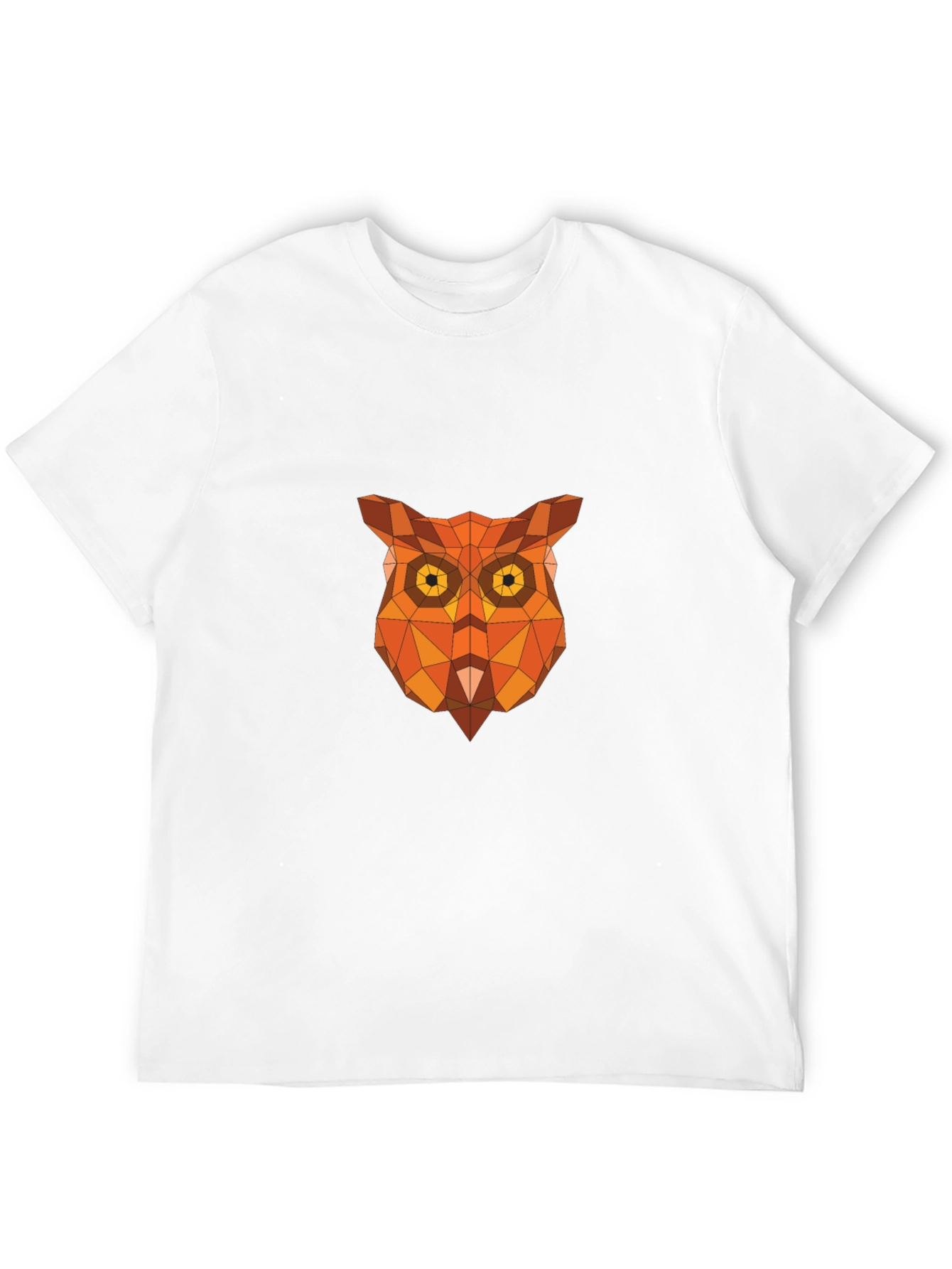 Black Geometric Owl Graphic Tee - Black view 12