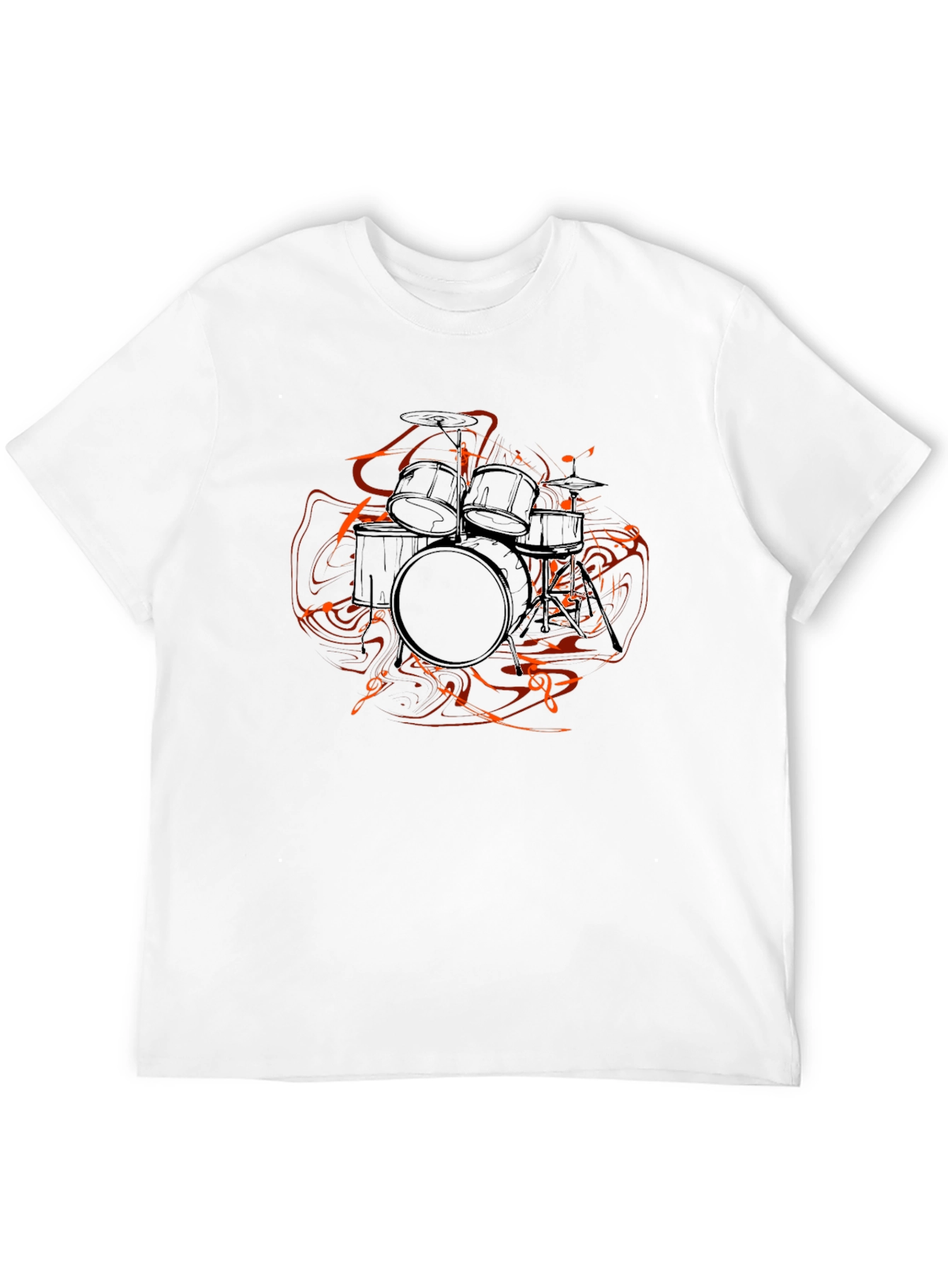 Black Drum Kit Graphic Tee - Black view 12