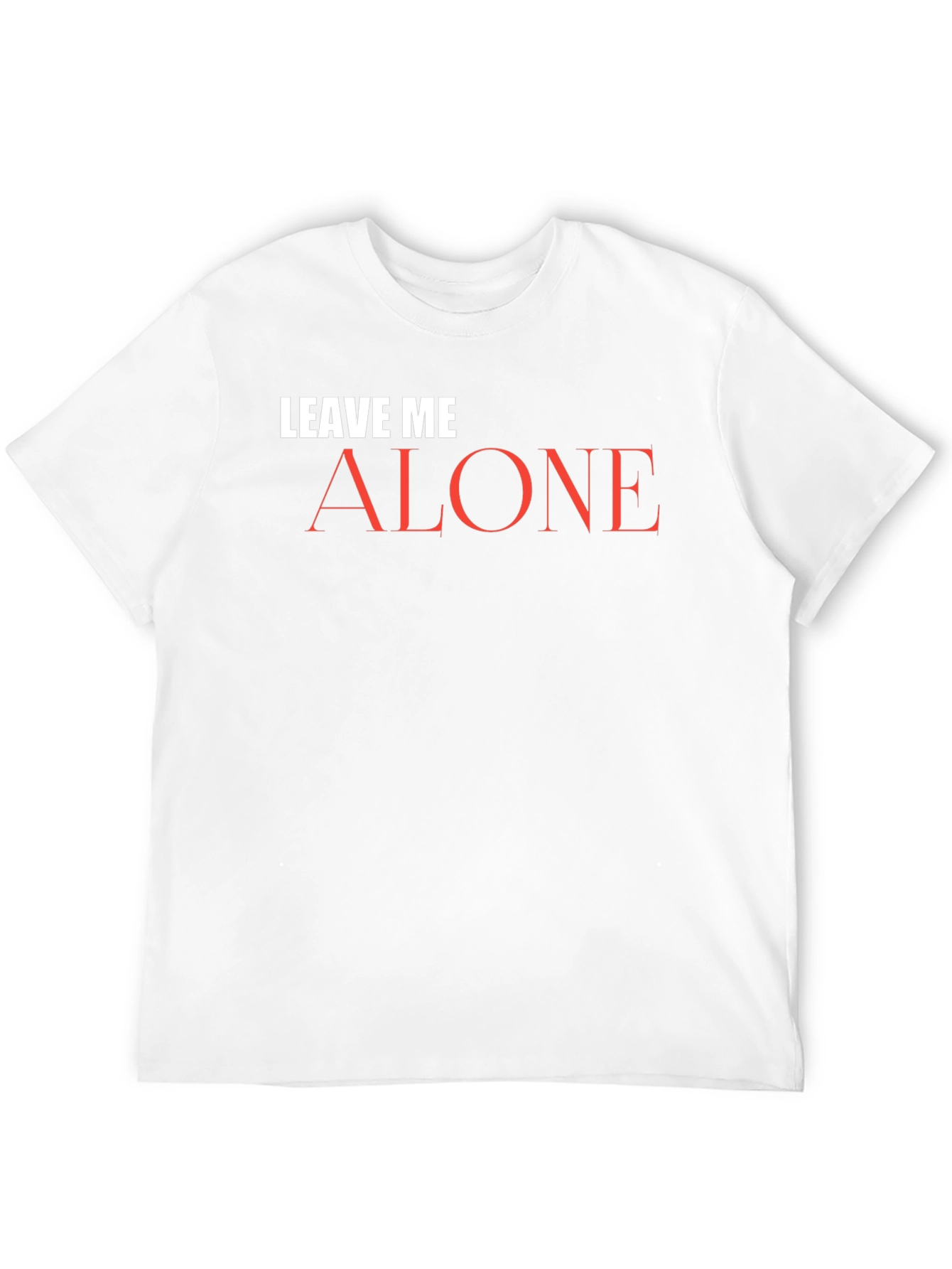 Black Leave Me Alone Graphic Tee - Black Cotton T-Shirt view 12
