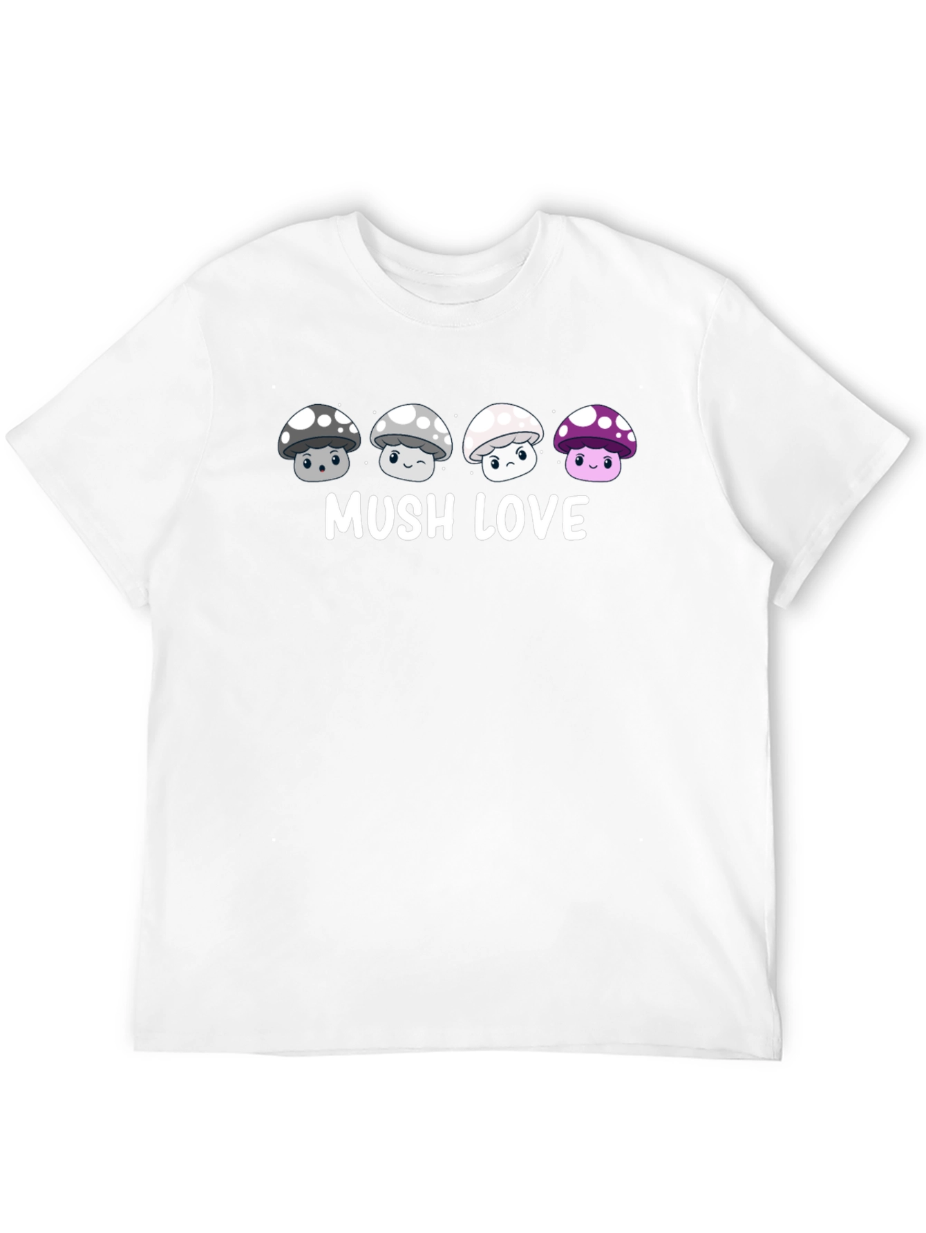 Black Mushroom Love Graphic T-Shirt view 12