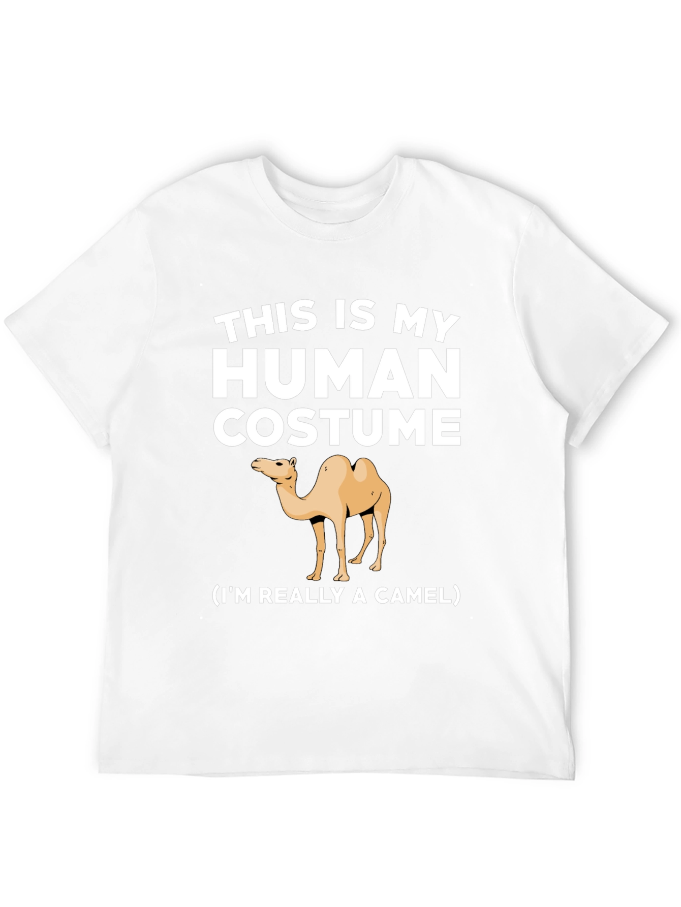 Black Human Costume Camel T-Shirt - Funny Animal Tee view 12