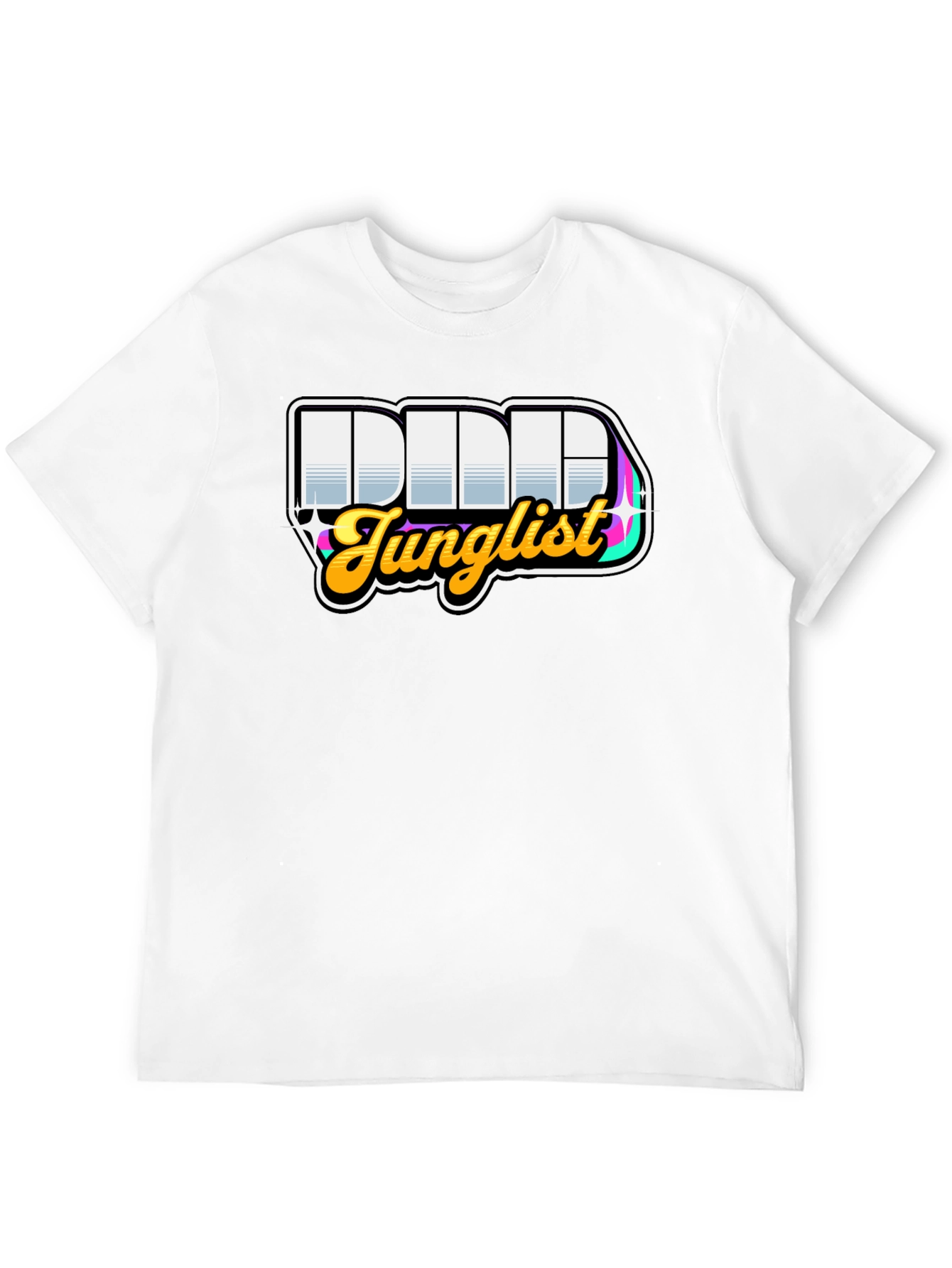 Black DDD Junglist Black Graphic T-Shirt view 12