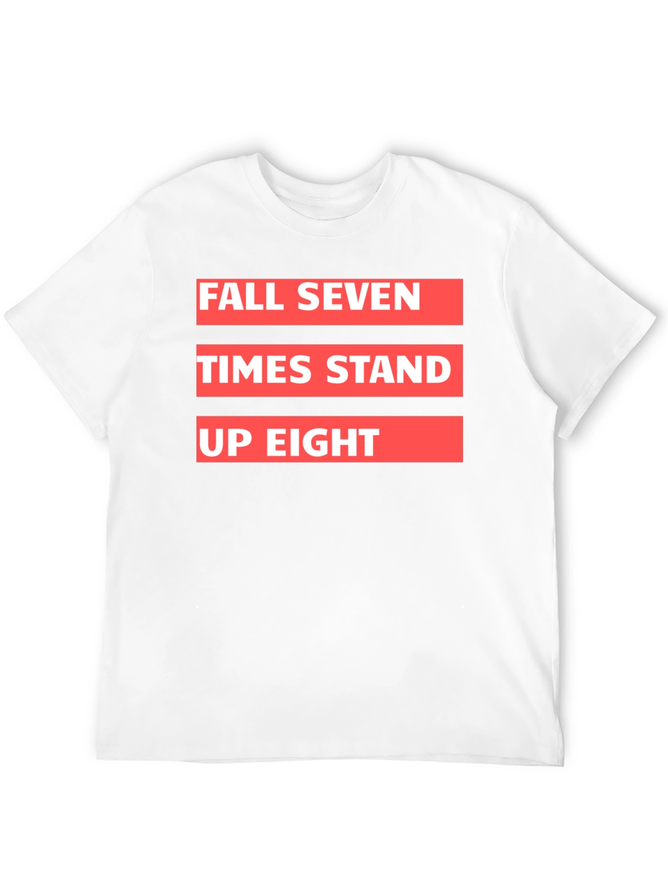 Black Fall Seven Times Stand Up Eight Graphic Tee view 12