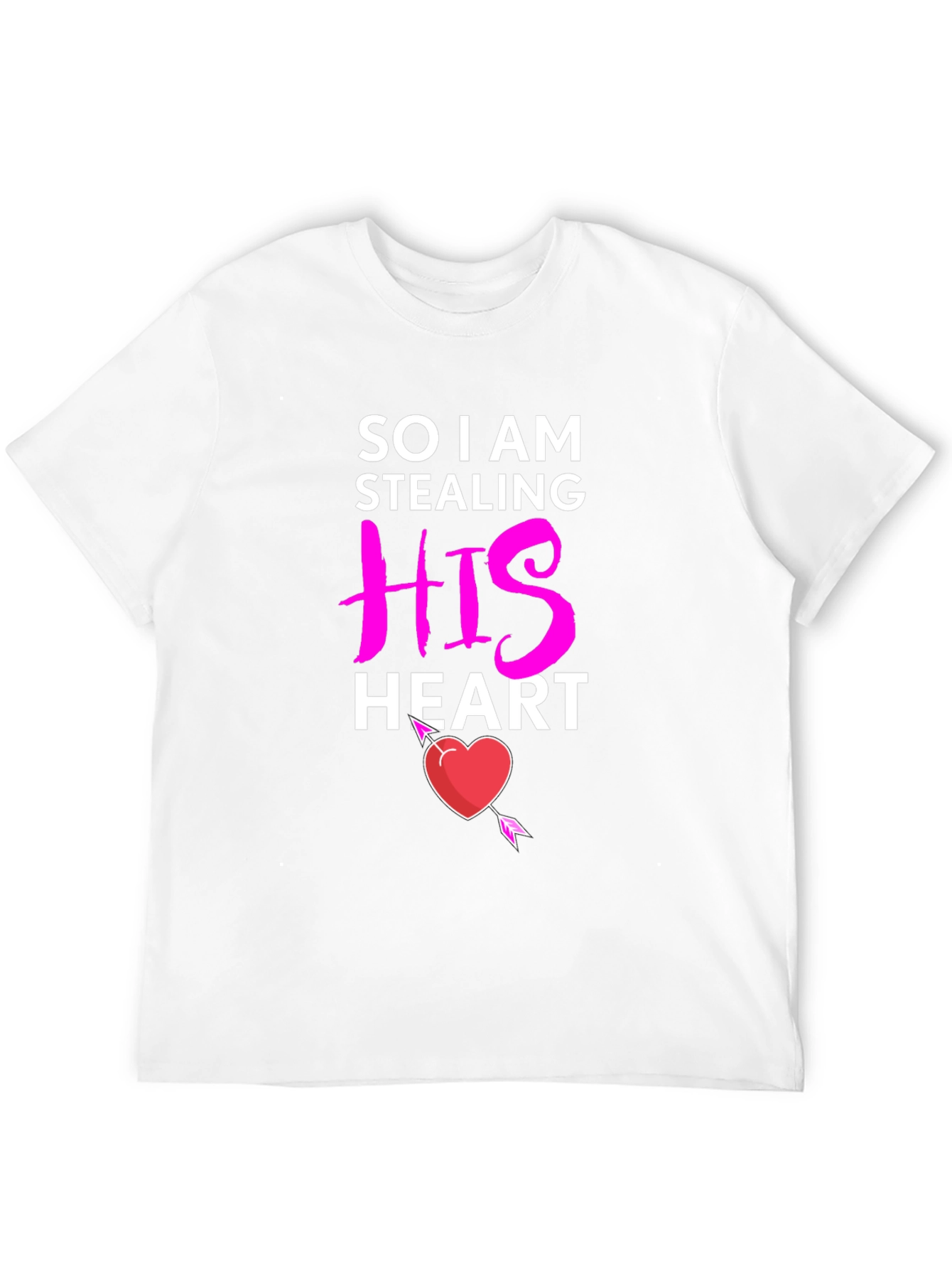 Black Stealing His Heart Valentine's Day T-Shirt view 12