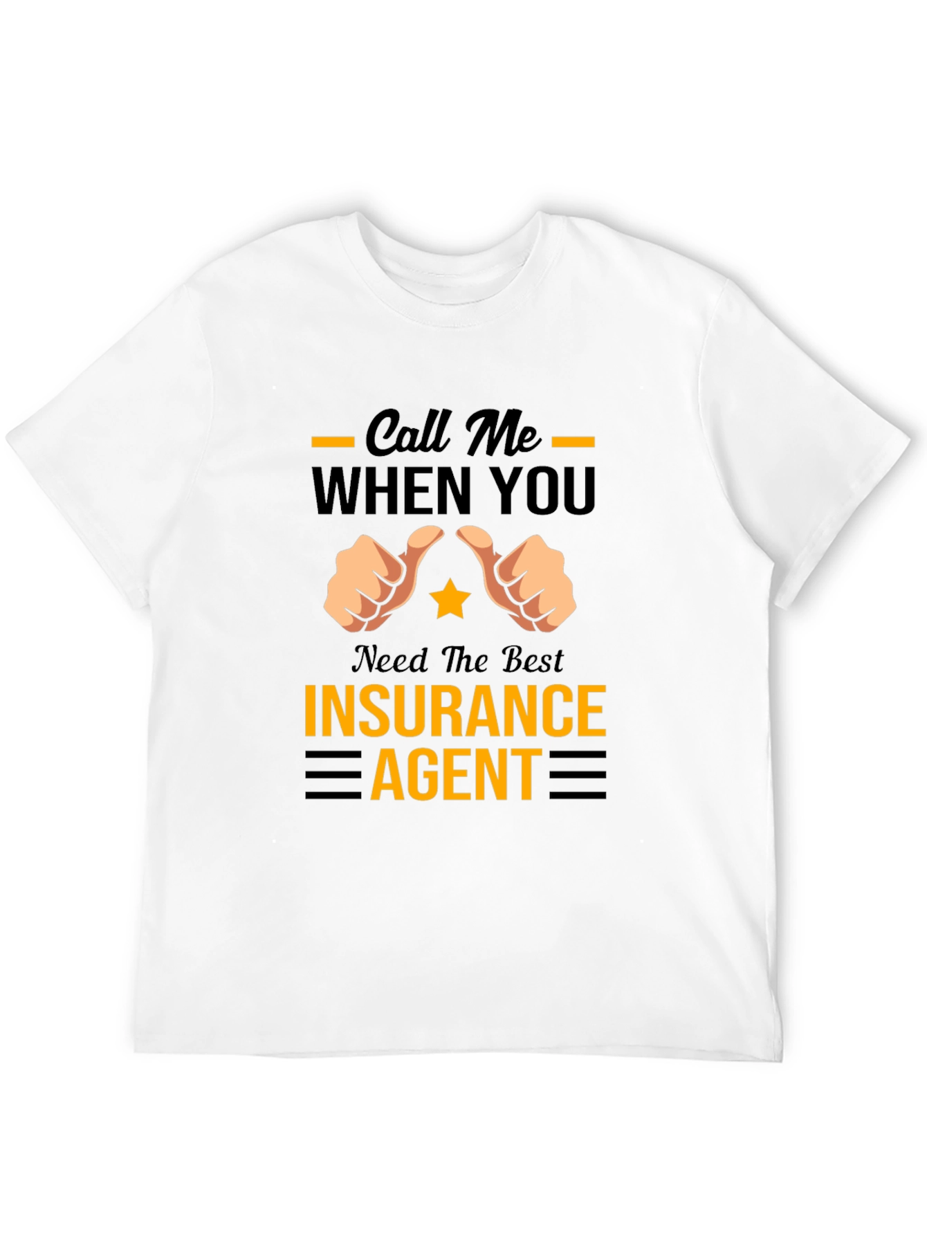 Black Insurance Agent Graphic Tee view 12