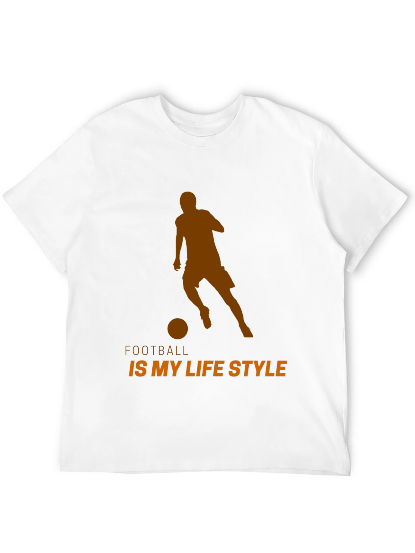 Black Football is My Lifestyle T-Shirt - Black Cotton Tee view 12
