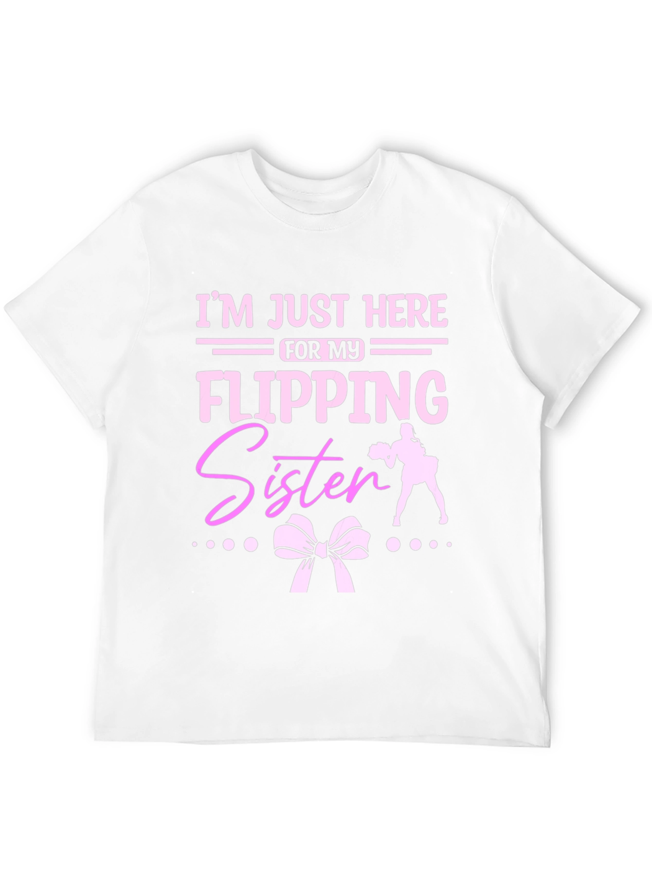 Black Flipping Sister Cheerleading T-Shirt view 12