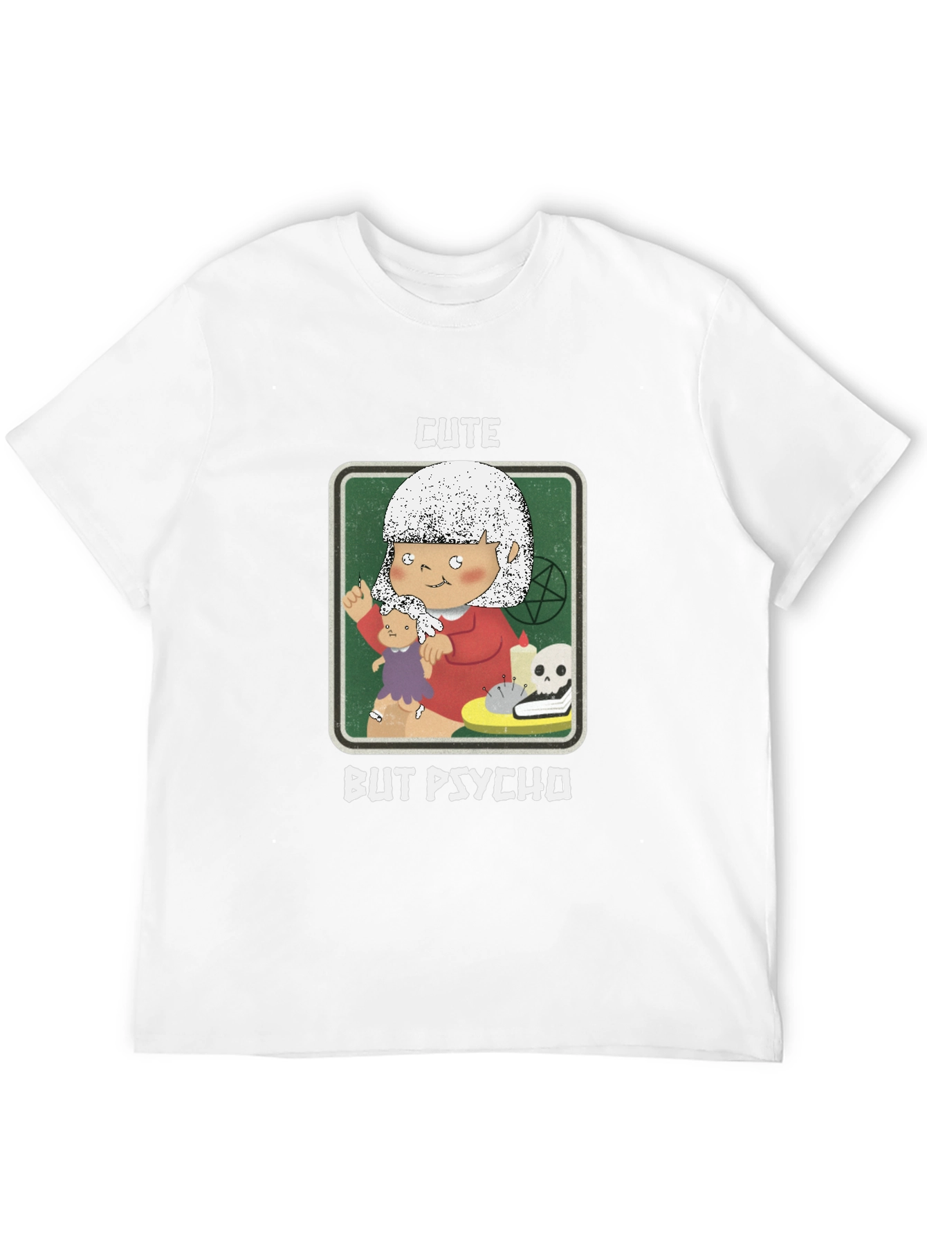 Black Cute But Psycho T-Shirt - Unique Graphic Tee view 12