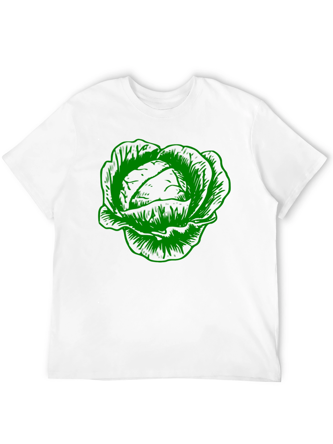 Black Cabbage Graphic Tee - Black Cotton T-Shirt view 12