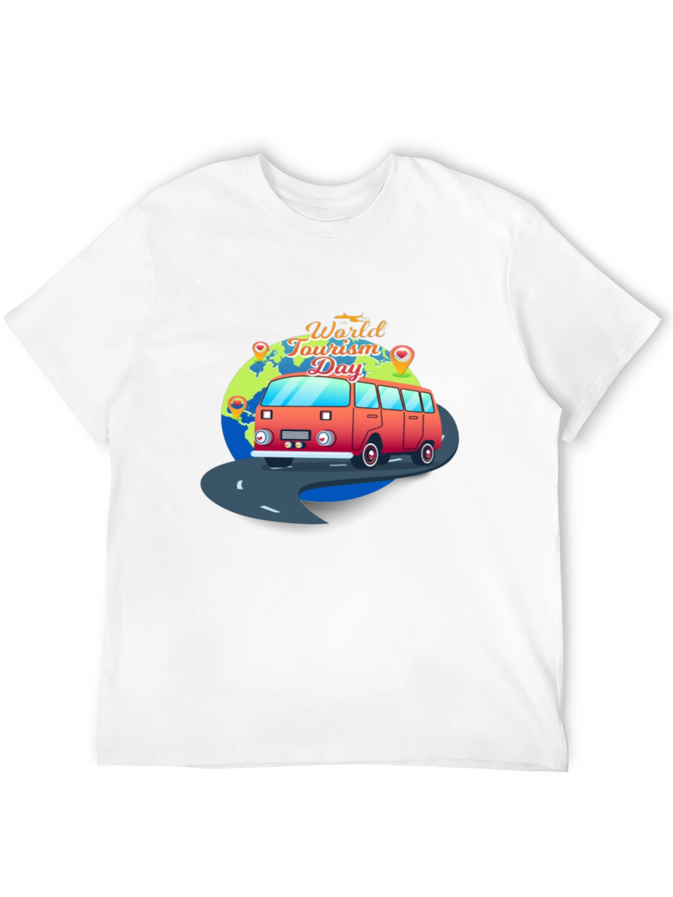 Black World Tourism Day Graphic T-Shirt view 12