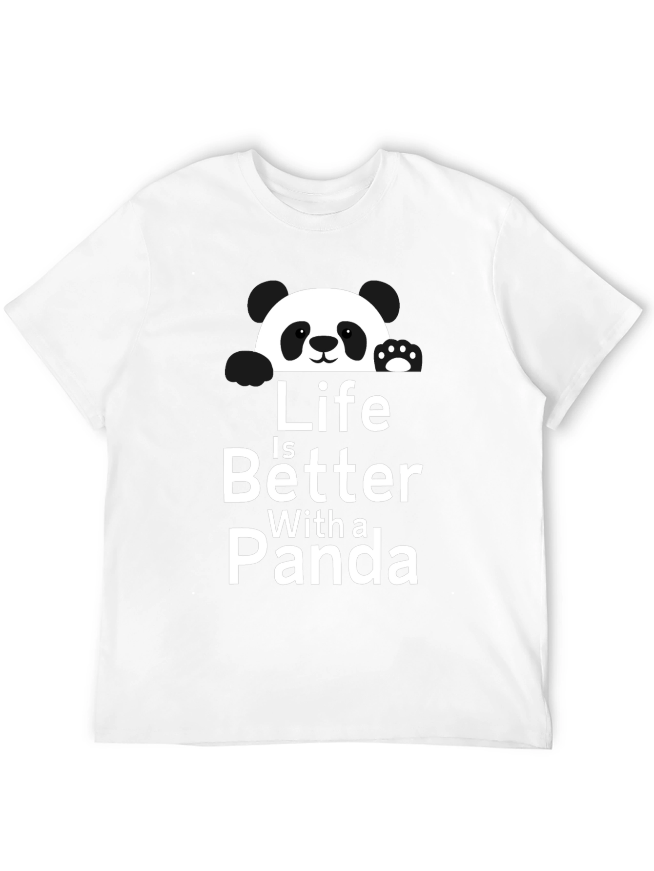Black Life is Better with a Panda Graphic T-Shirt view 12