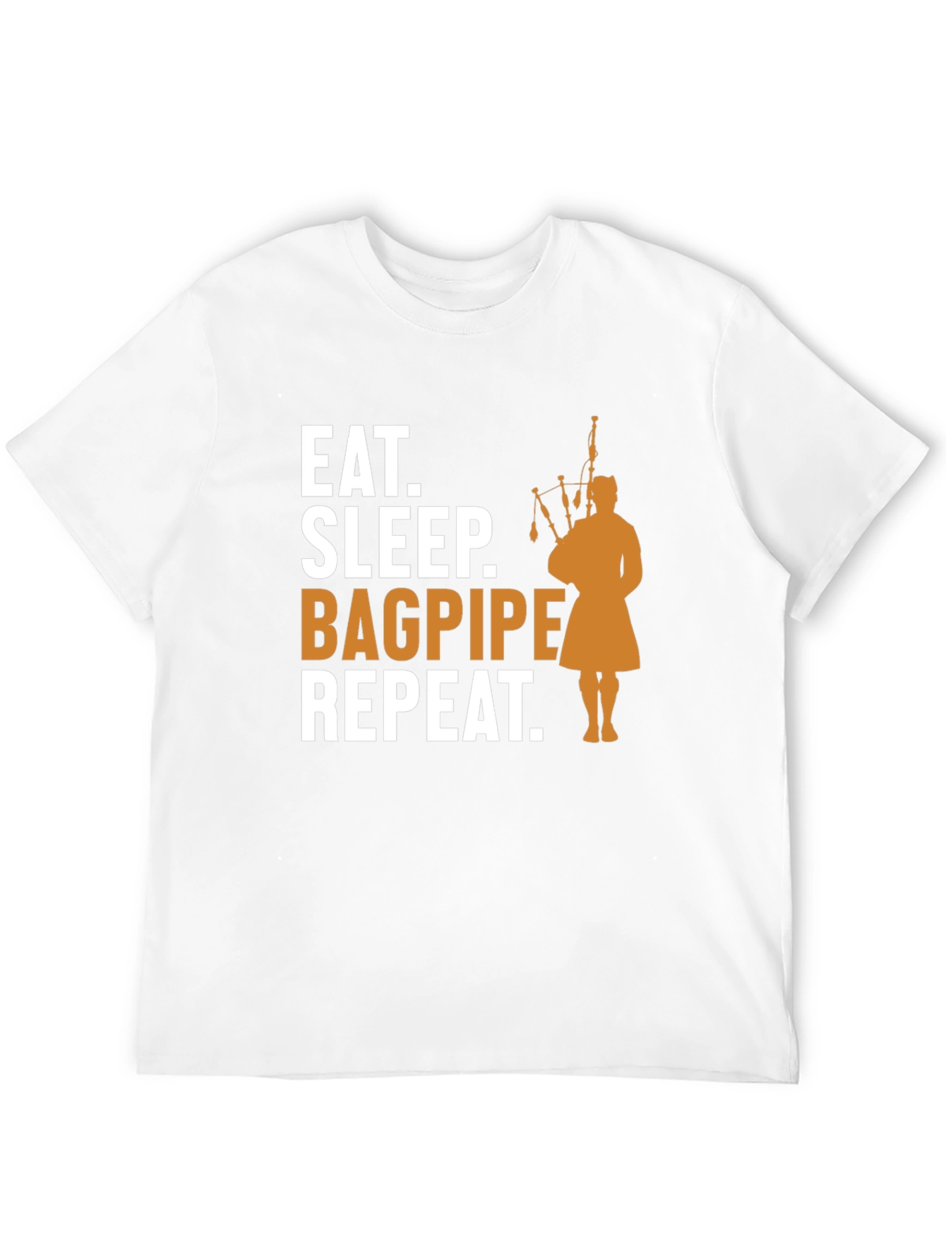 Black Eat, Sleep, Bagpipe, Repeat T-Shirt - Black view 12