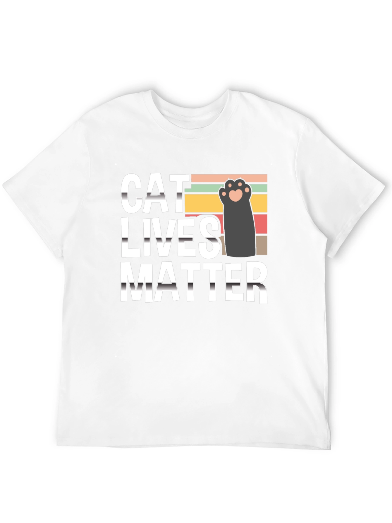 Black Cat Lives Matter T-Shirt, Novelty Tee view 12