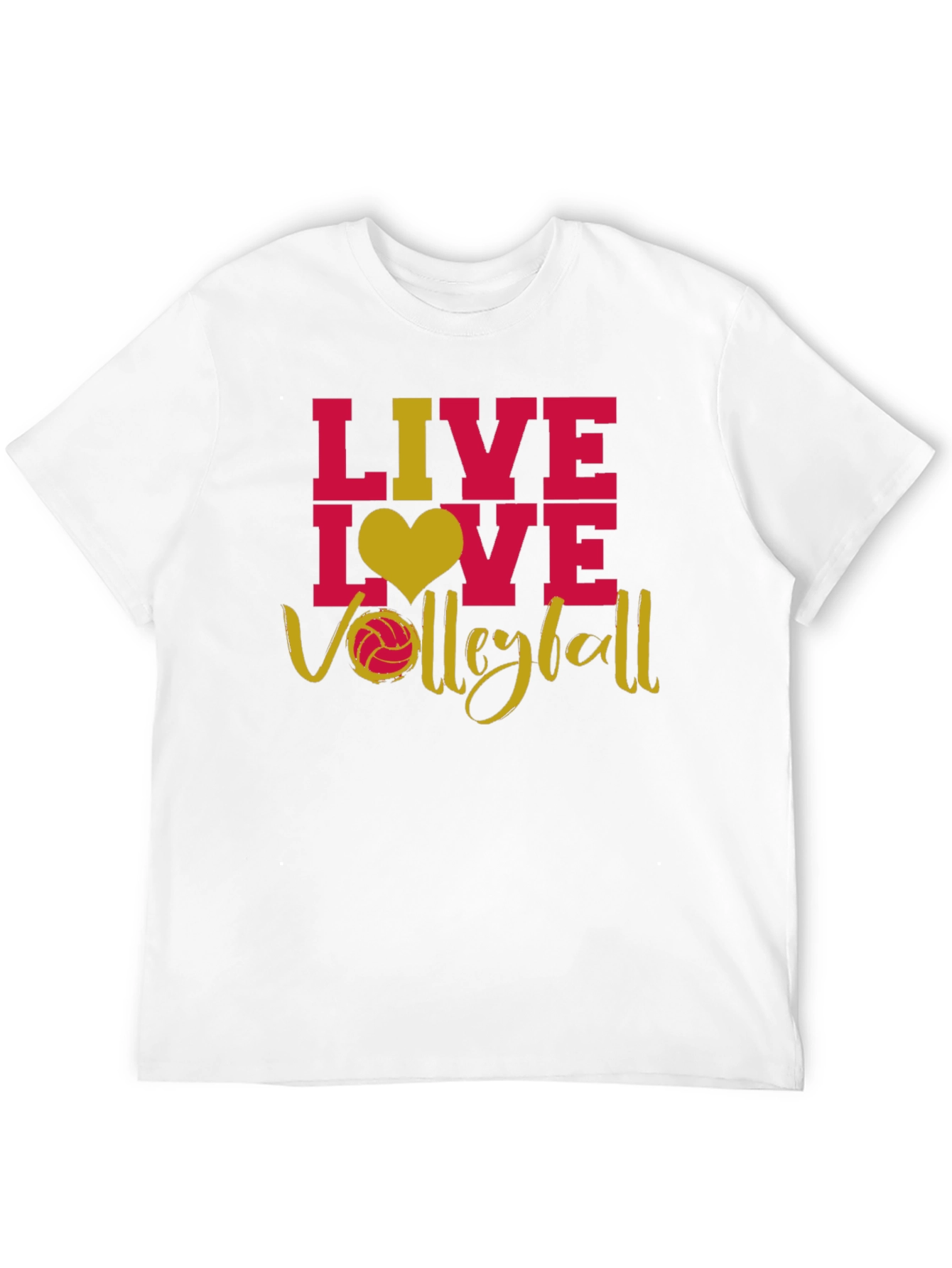 Black Live Love Volleyball Graphic T-Shirt view 12