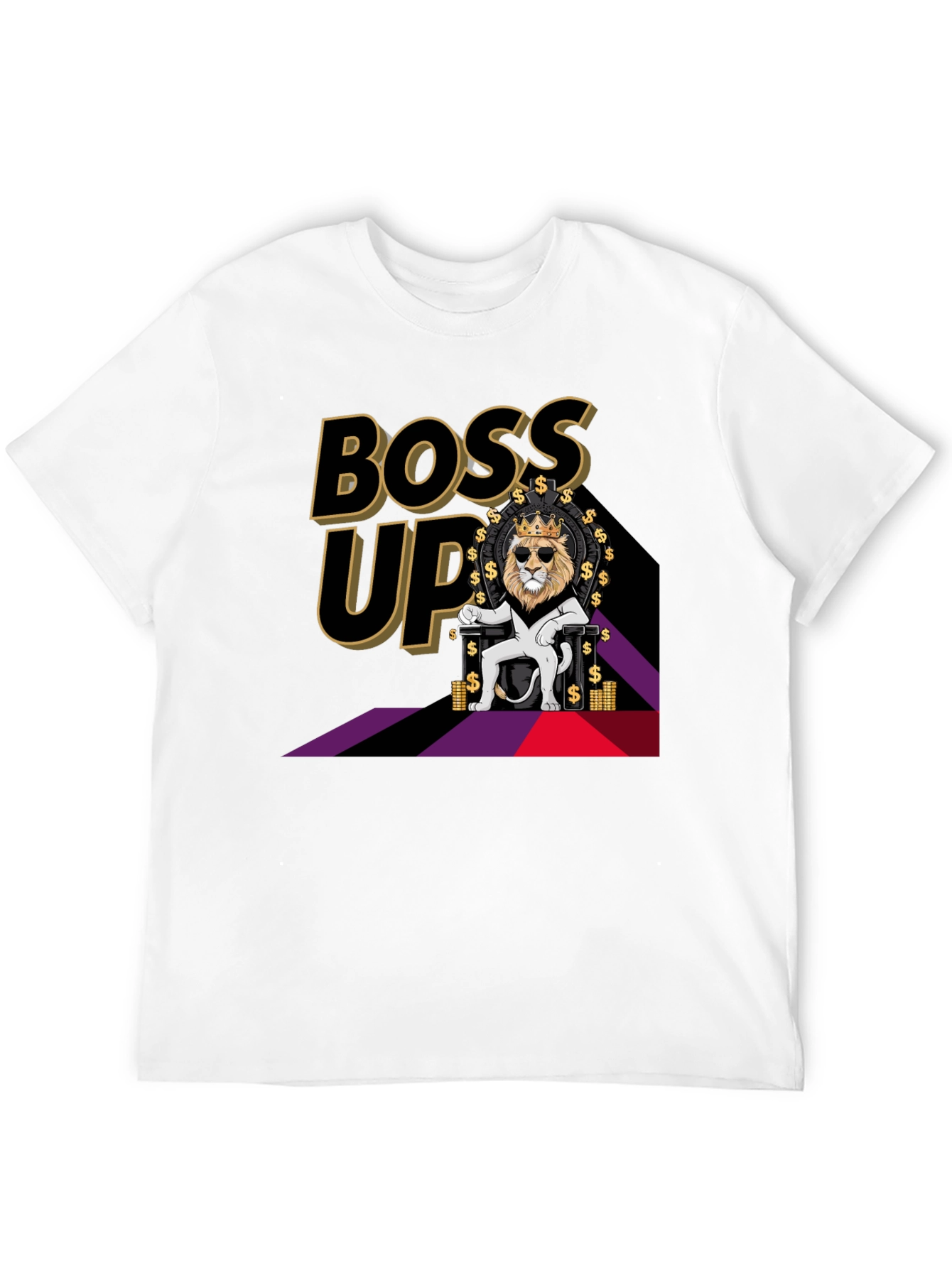 Black Boss Up Lion King T-Shirt view 12