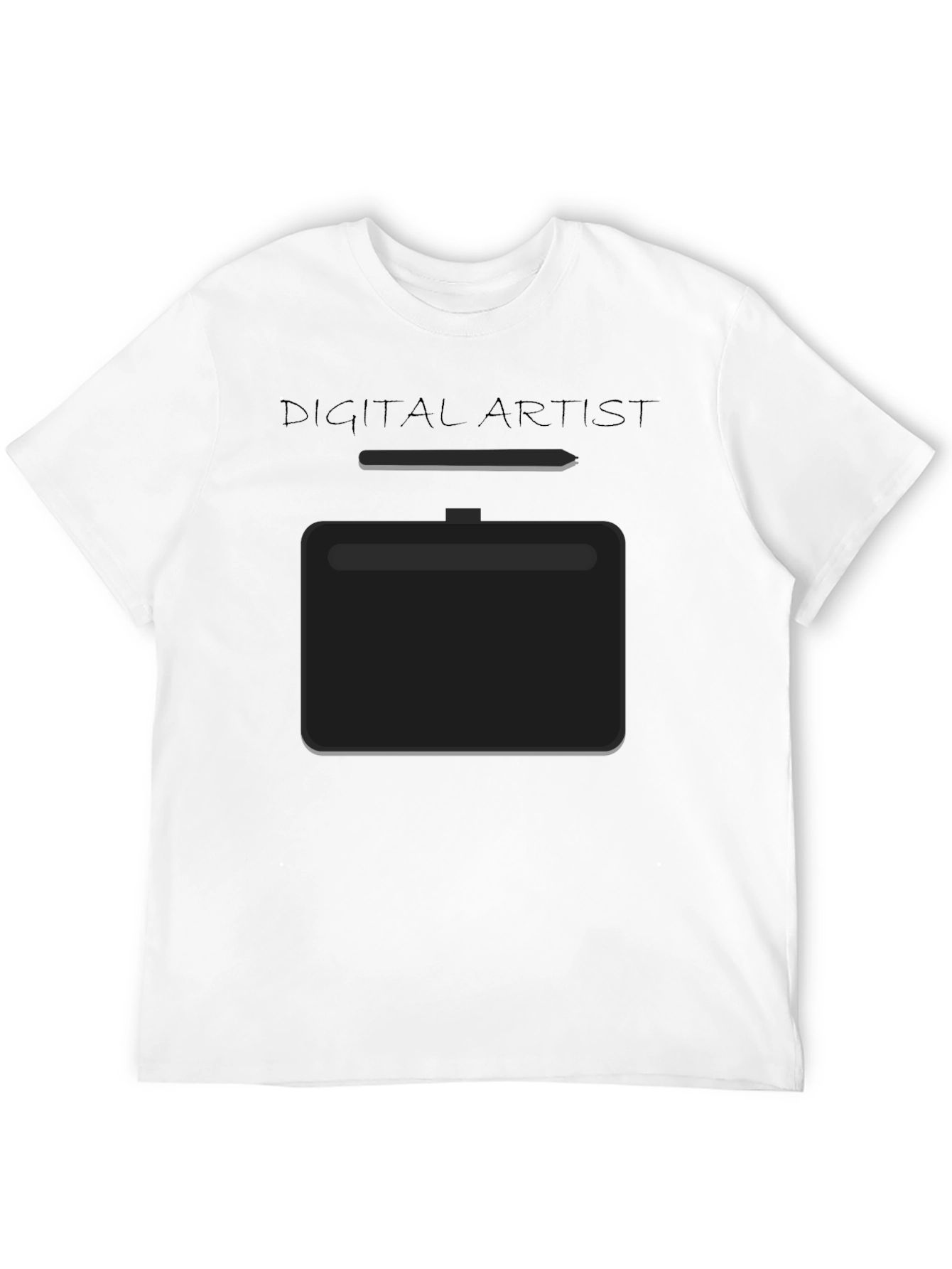 Black Digital Artist Tablet T-Shirt view 12