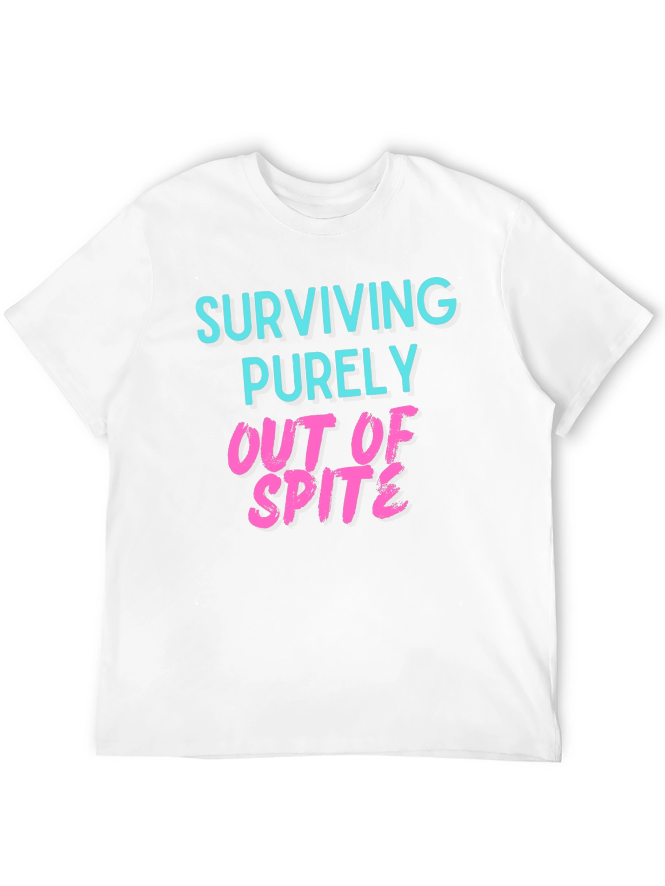 Black Surviving Out of Spite Graphic Tee - Black view 12