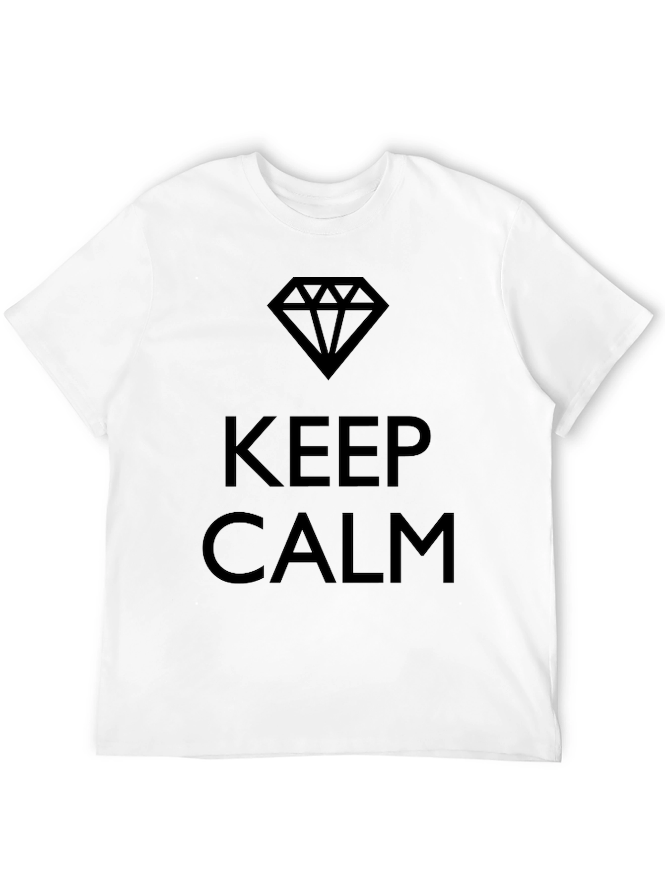 Black Keep Calm Black Graphic Tee view 12