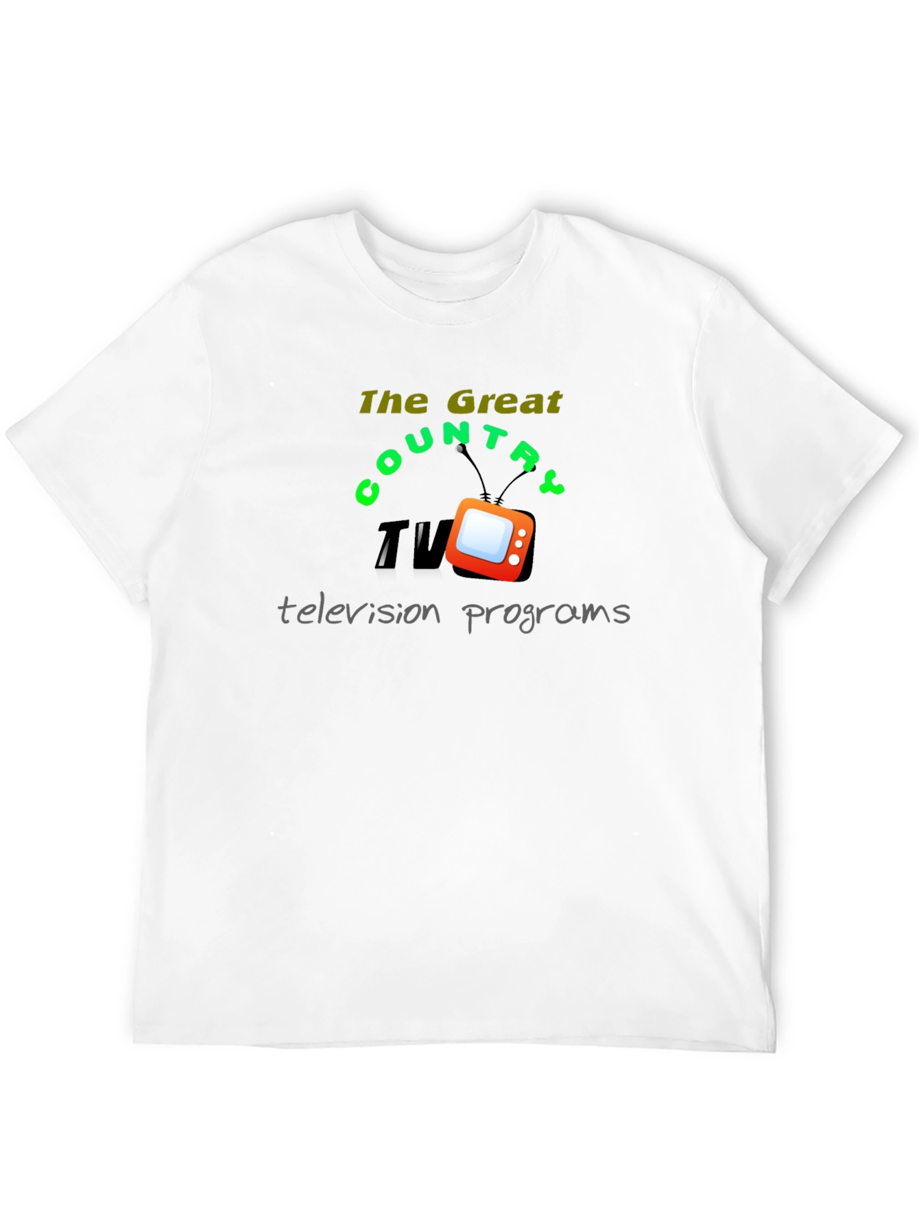 Black Great Country TV Programs Black T-Shirt view 12