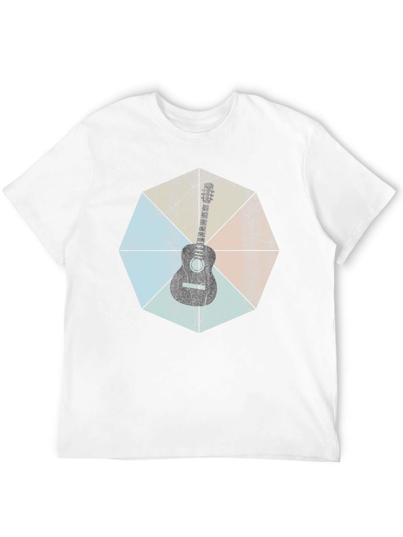 Black Guitar Graphic Tee - Retro Style view 12