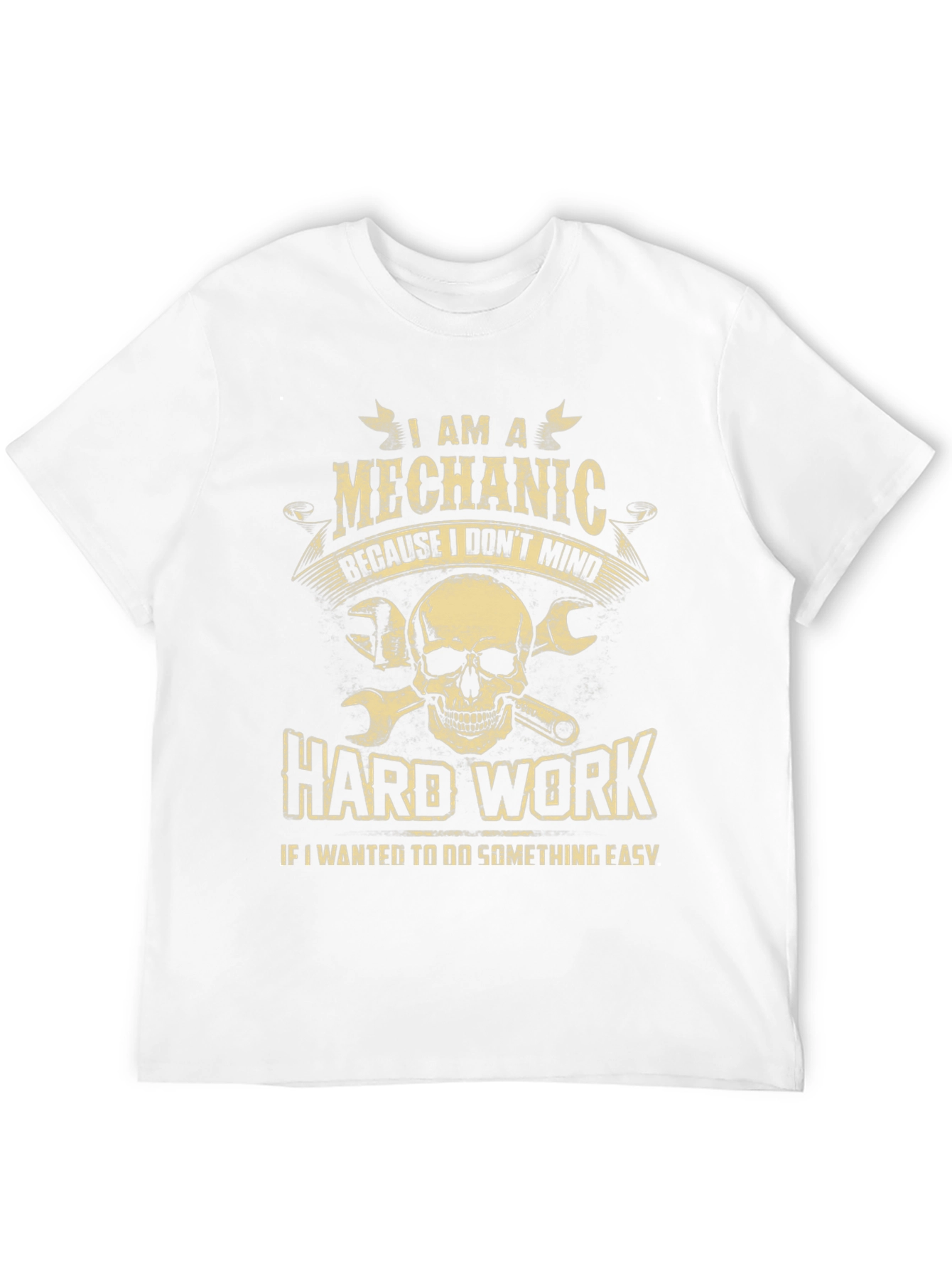 Black Mechanic Skull T-Shirt - Hard Work Apparel view 12