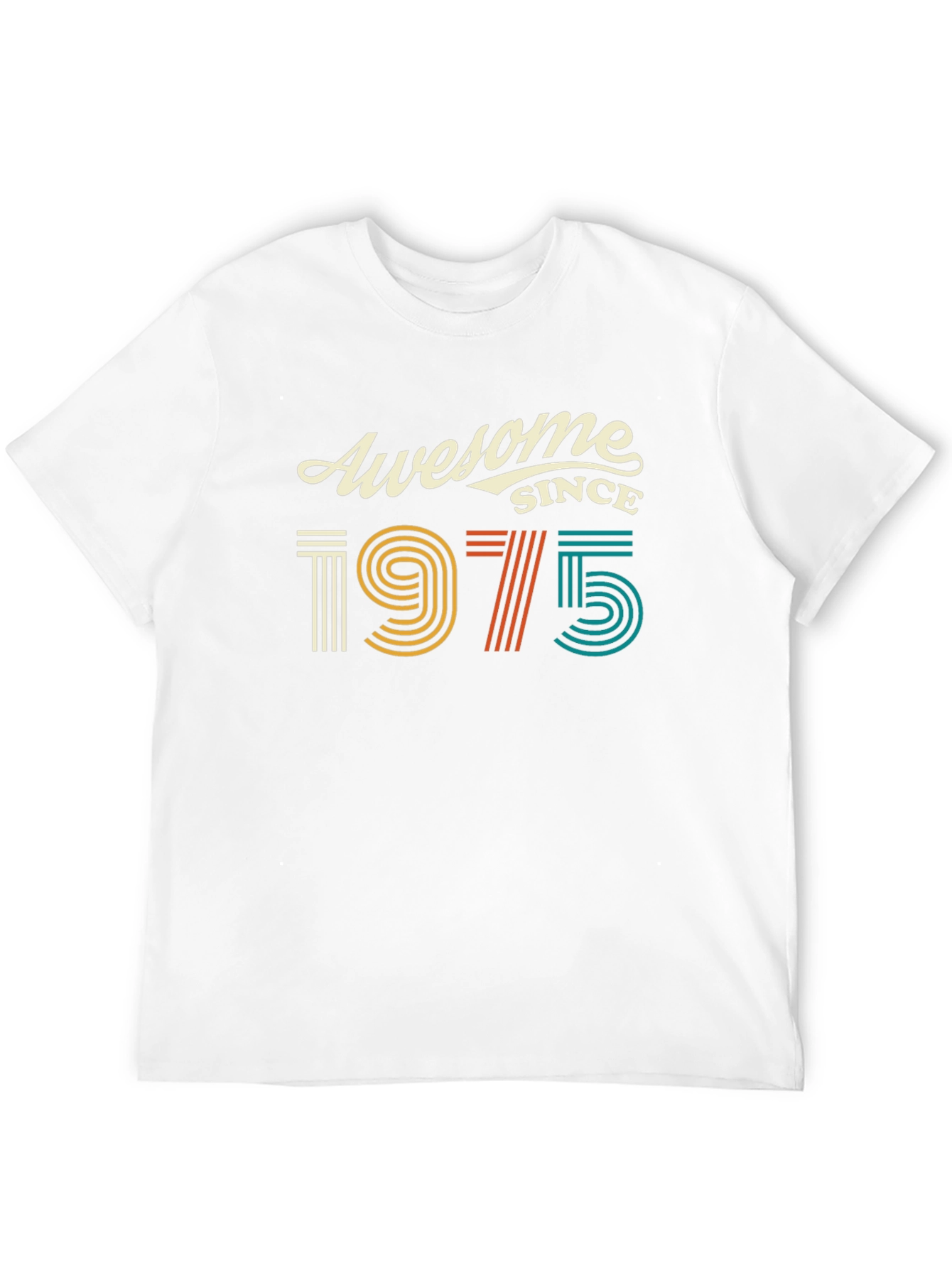 Black Awesome Since 1975 Birthday T-Shirt view 12