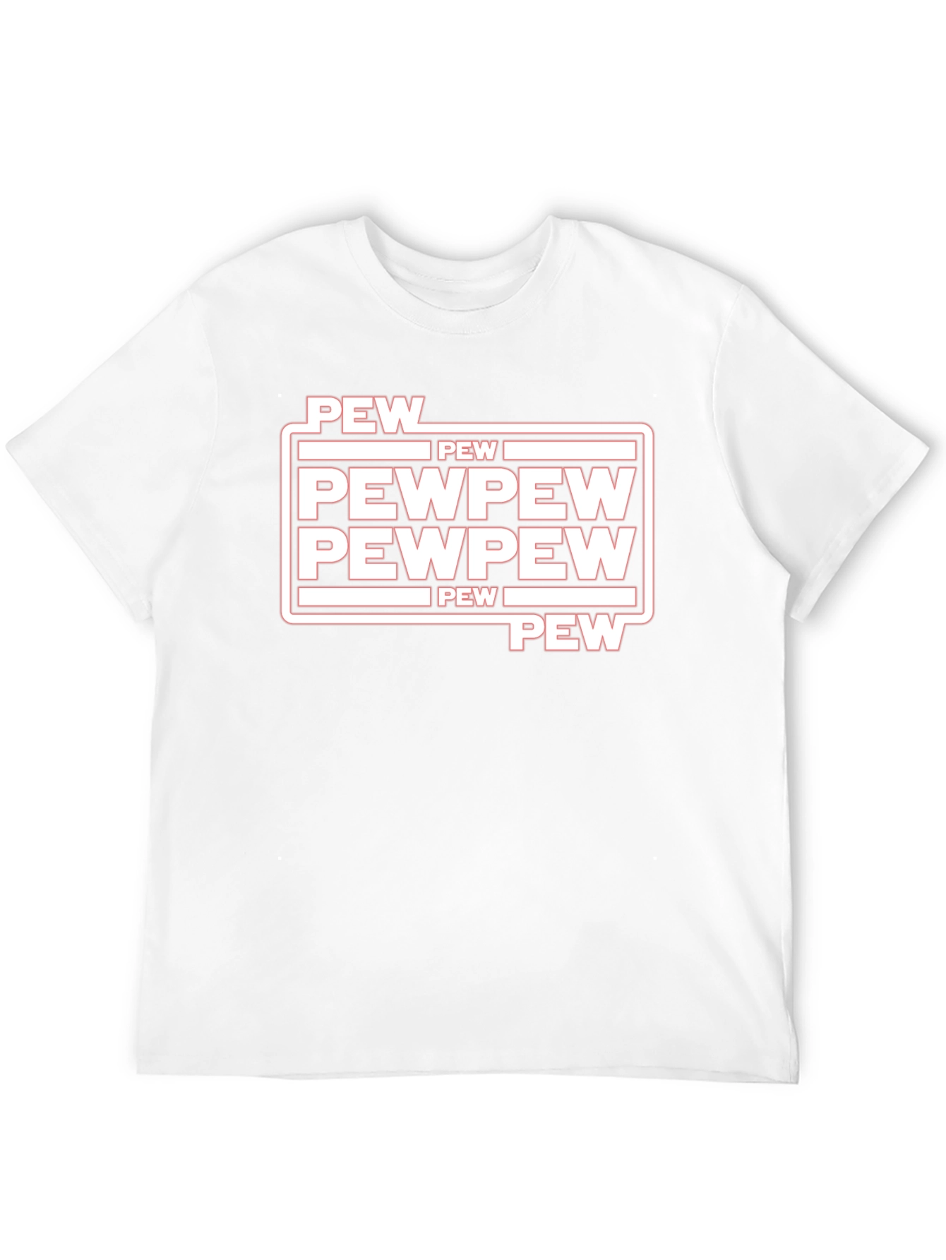 Black Pew Pew Graphic Tee - Funny Star Wars Inspired Shirt view 12