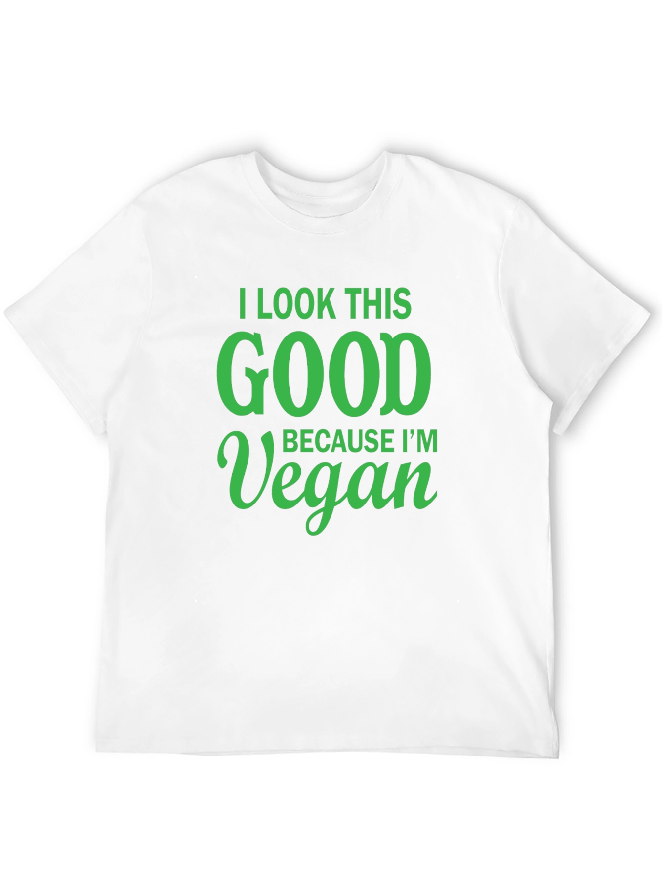 Black Vegan Lifestyle T-Shirt - I Look This Good view 12