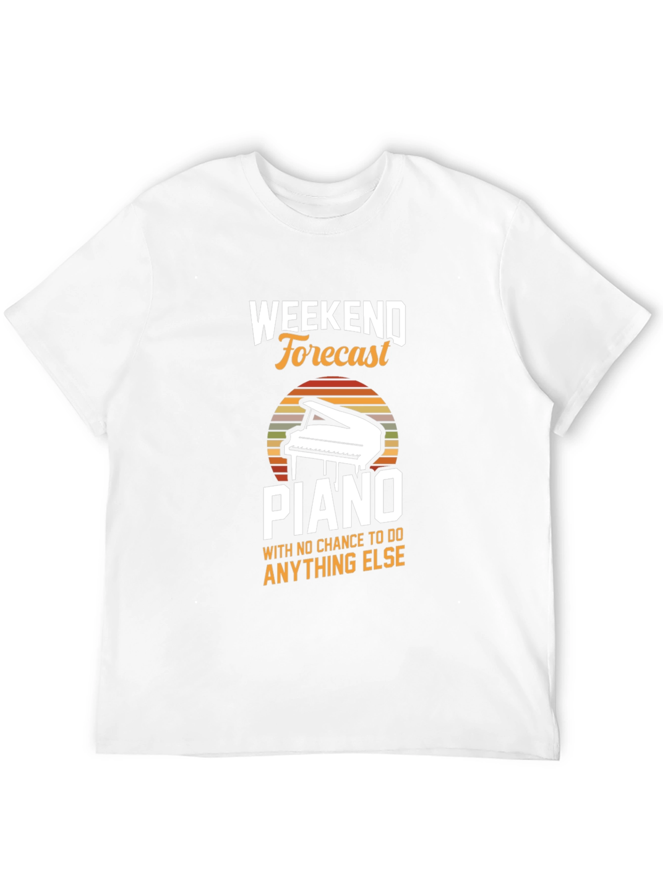 Black Weekend Forecast Piano T-Shirt view 12