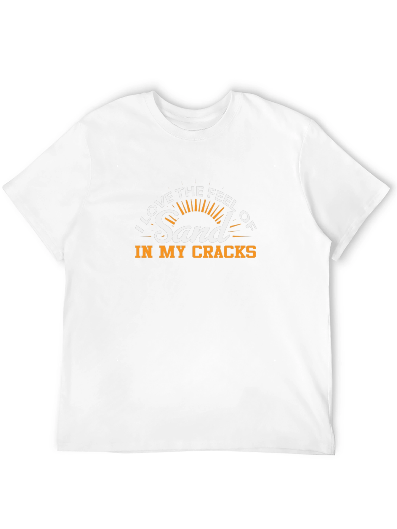 Black Funny Beach Lover T-Shirt - Sand in my Cracks view 12