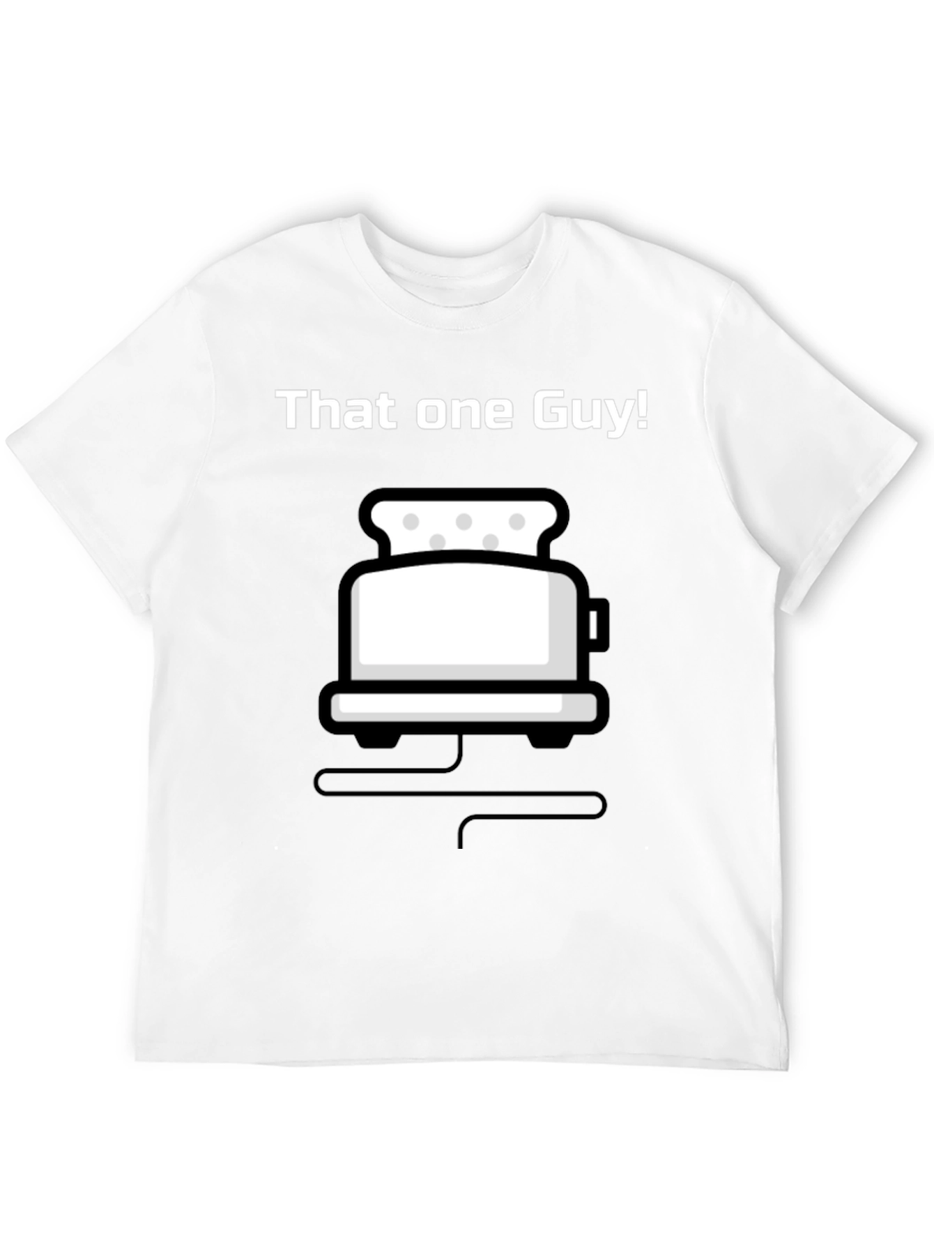 Black That One Guy Toaster Graphic Black T-Shirt view 12