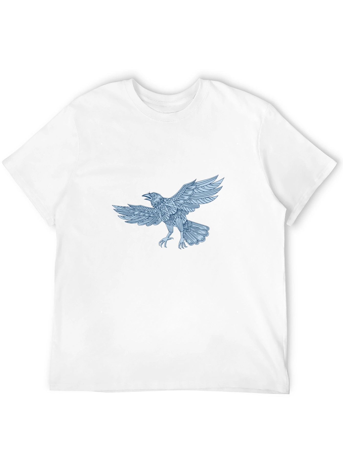 Black Raven Graphic Print Black T-Shirt view 12