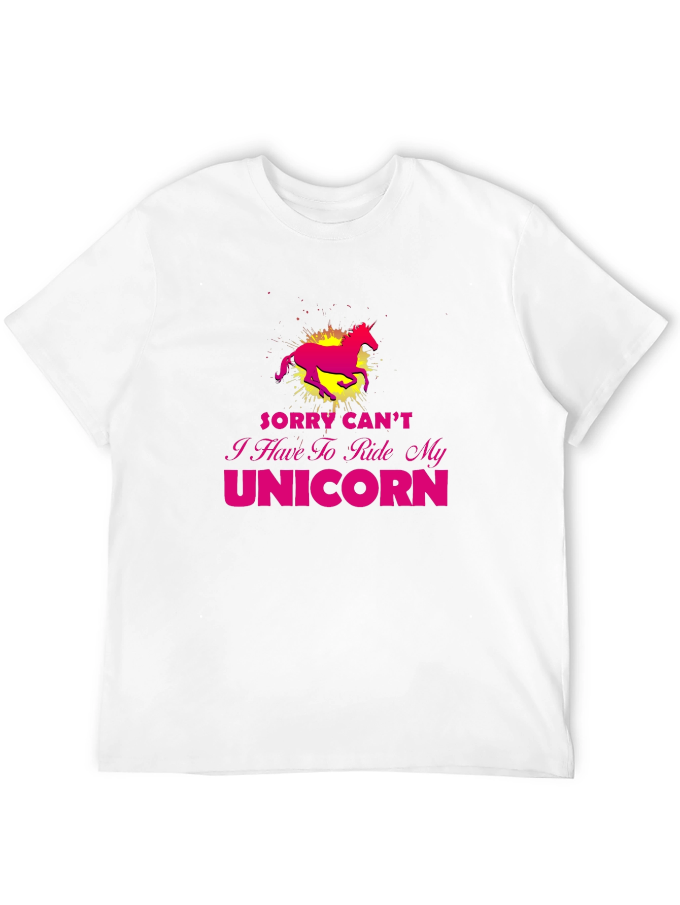 Black Unicorn Ride T-Shirt - Sorry Can't view 12