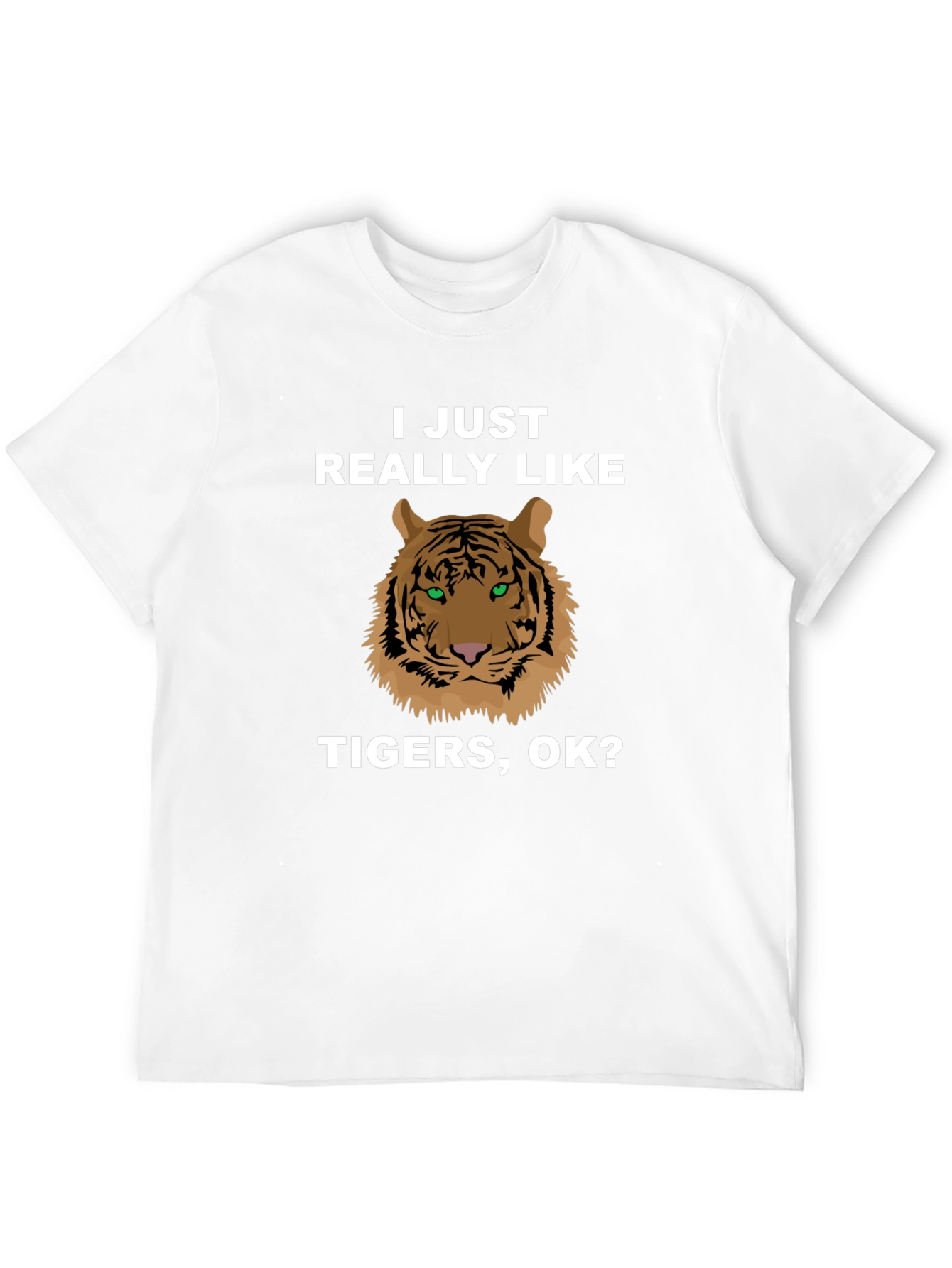 Black Tiger Graphic T-Shirt - I Just Really Like Tigers, OK? view 12