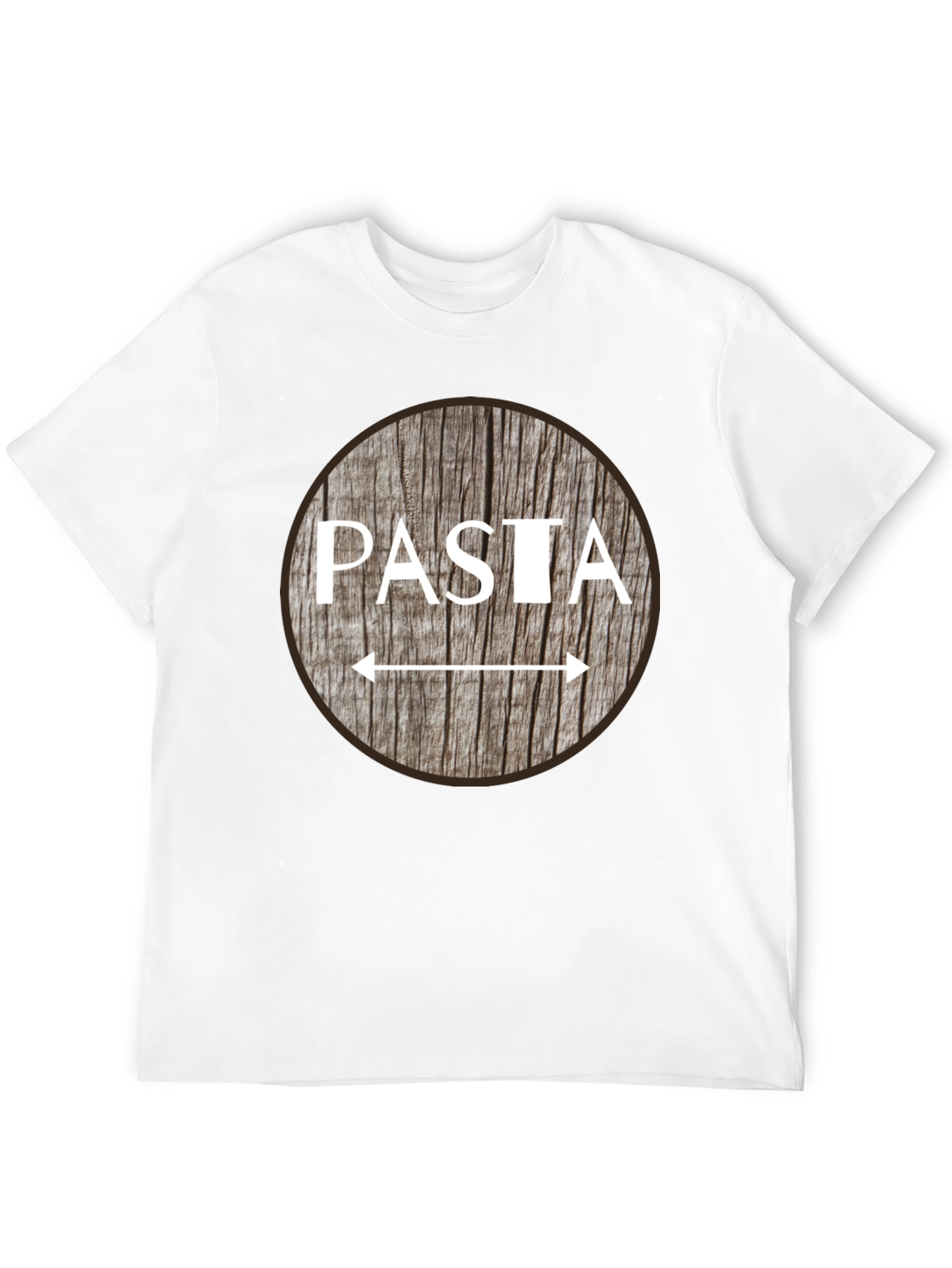 Black Pasta Arrow T-Shirt - Funny Foodie Tee view 12
