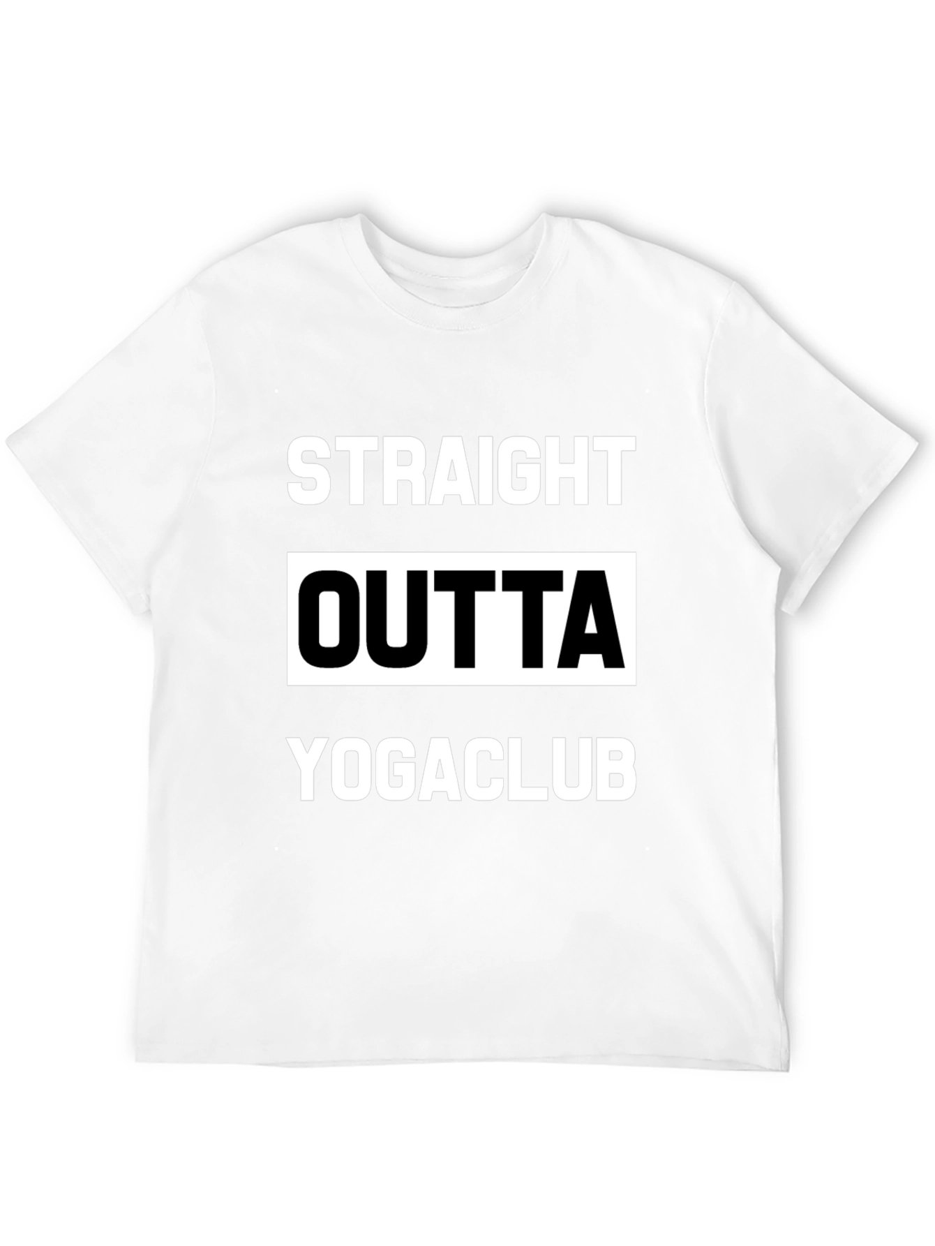 Black Straight Outta Yogaclub Black Graphic Tee view 12
