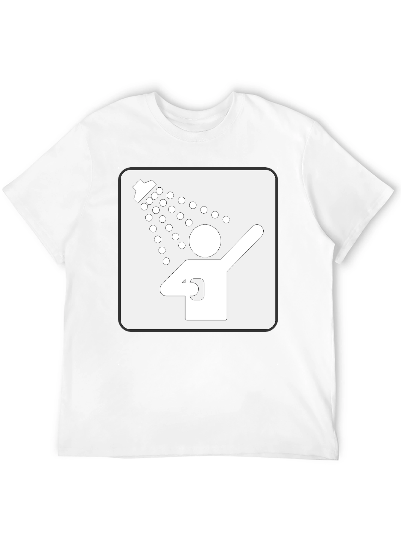 Black Shower Time Graphic Tee - Soft Cotton Blend Comfort view 12