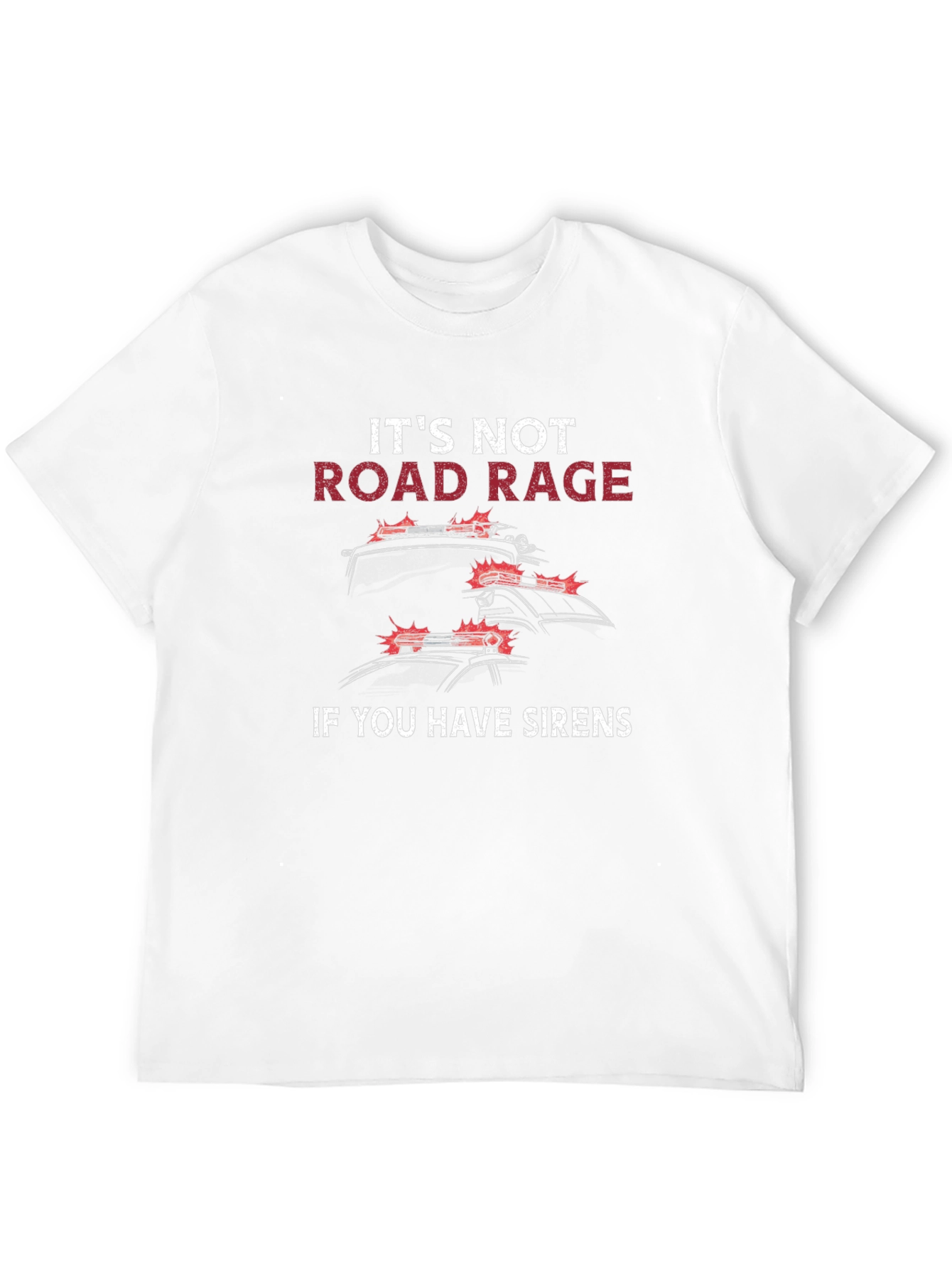 Black Road Rage Sirens Graphic Tee - Black view 12