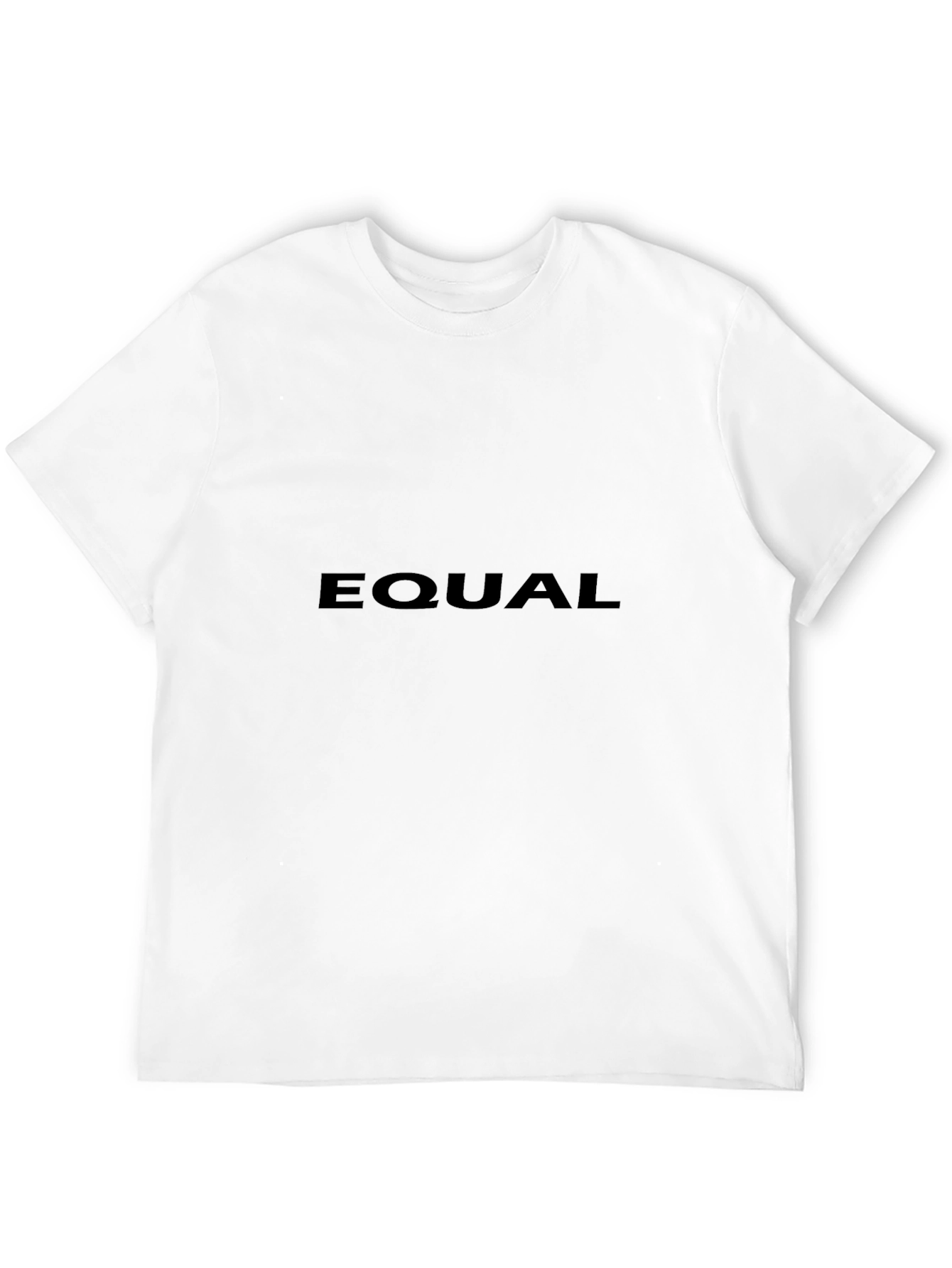Black Equal Black T-Shirt - Bold Statement Tee view 12