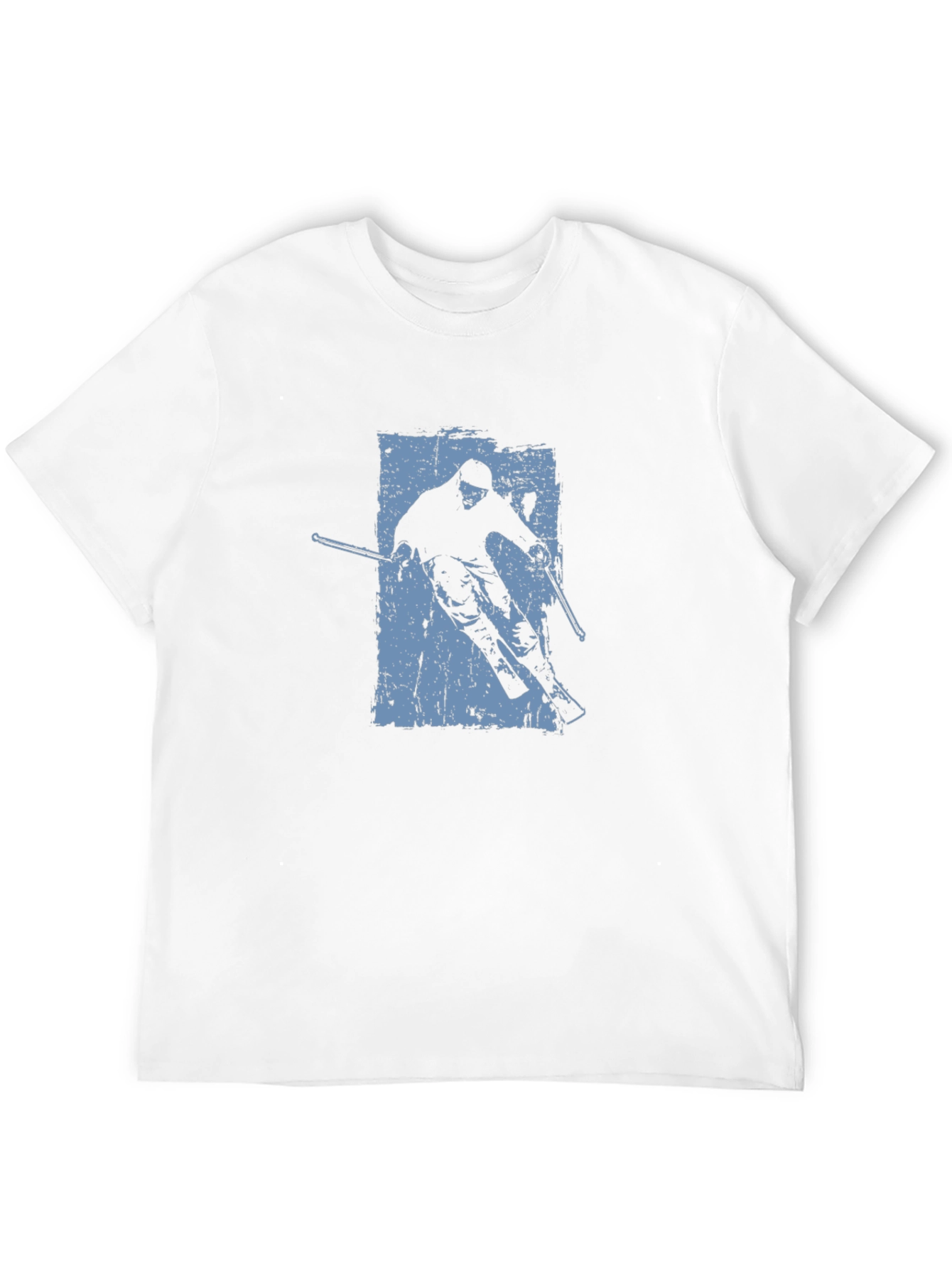 Black Skiing Silhouette Graphic Tee view 12