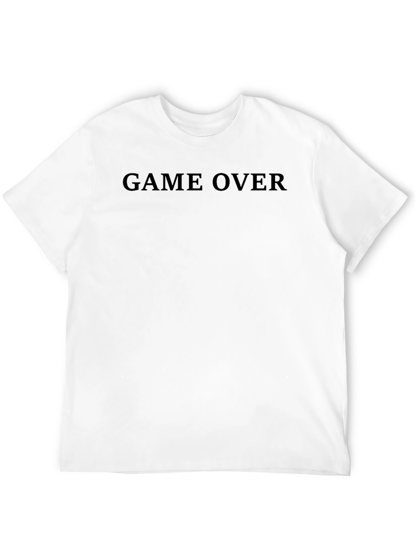 Black Game Over Black Crew Neck T-Shirt view 12